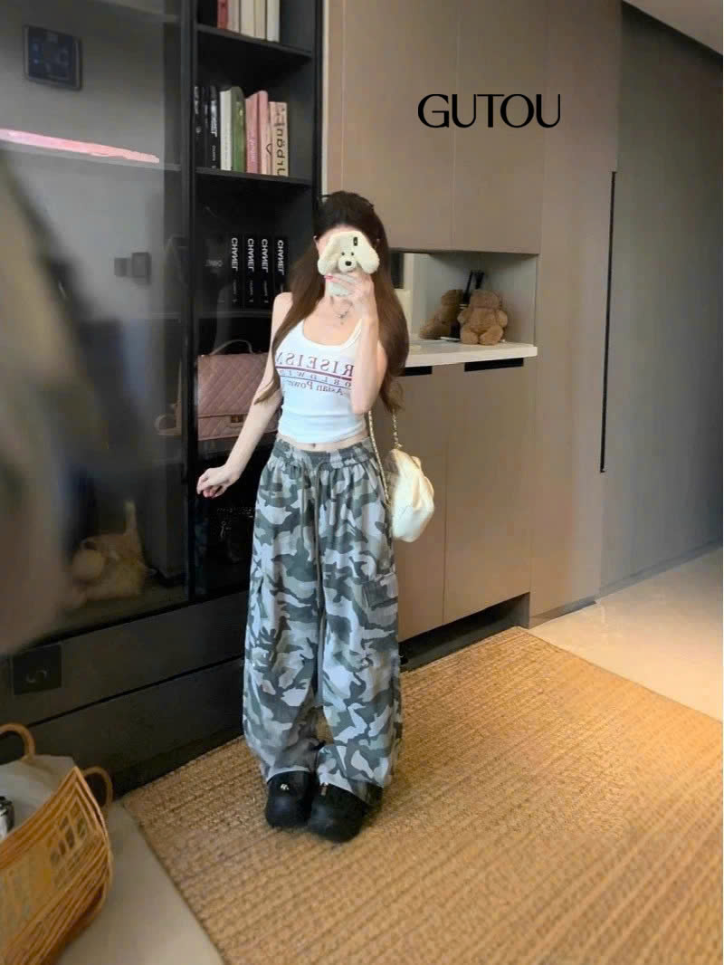 [ GUTOU ] Áo Ba Lỗ Thun Gân In Chữ Power