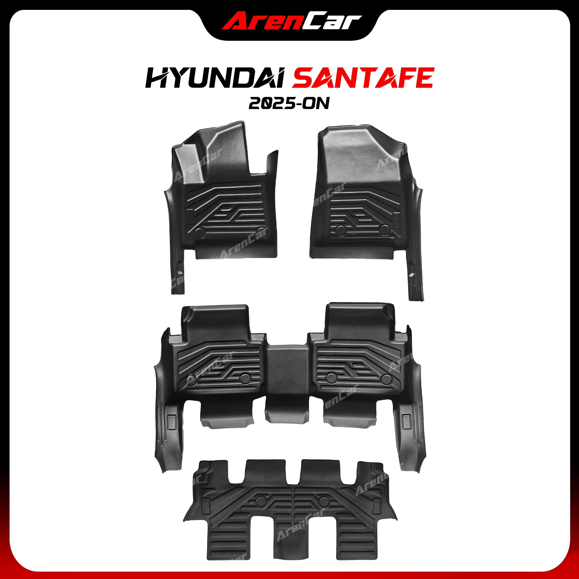 [Aren Car] Thảm Lót Sàn Ô Tô TPE Nhựa Đúc Hyundai Santafe_thumbnail_34