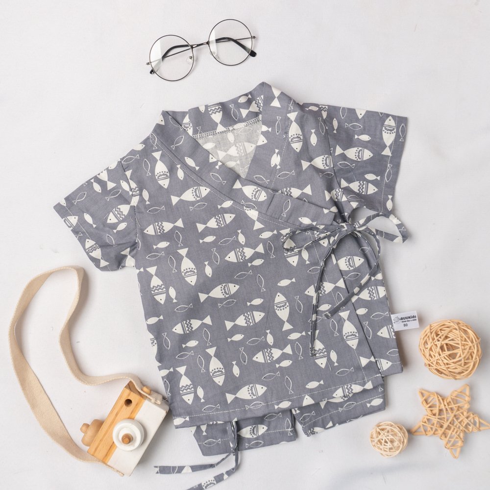 Bộ đồ yukata cộc tay hình con vật dễ thương  BR21001_thumbnail_7