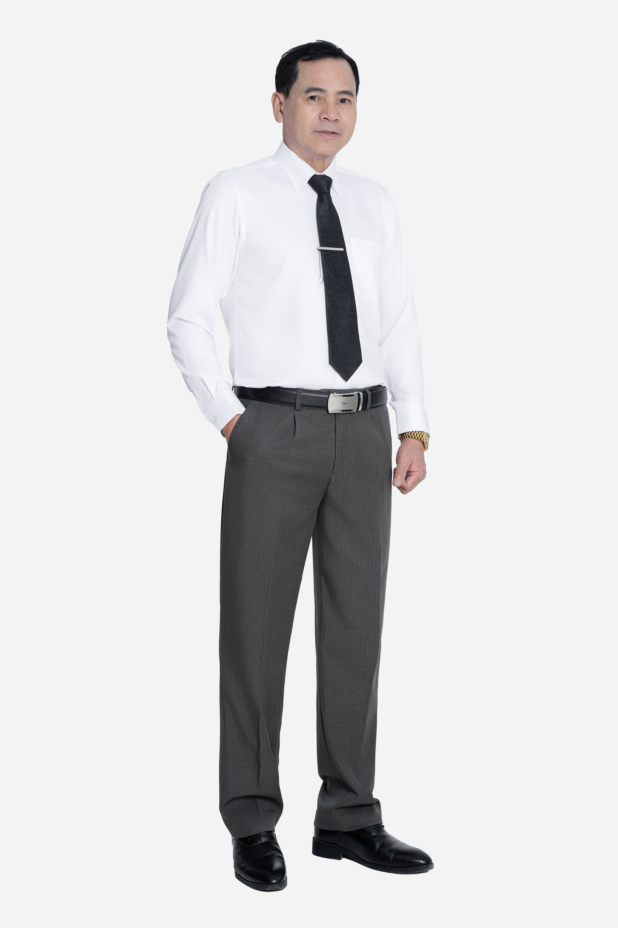 Sơ Mi Trơn Dài Tay Nam Trung Niên ANCHI Chất Liệu Sợi Sồi Cao Cấp Màu Cổ Vịt_thumbnail_32