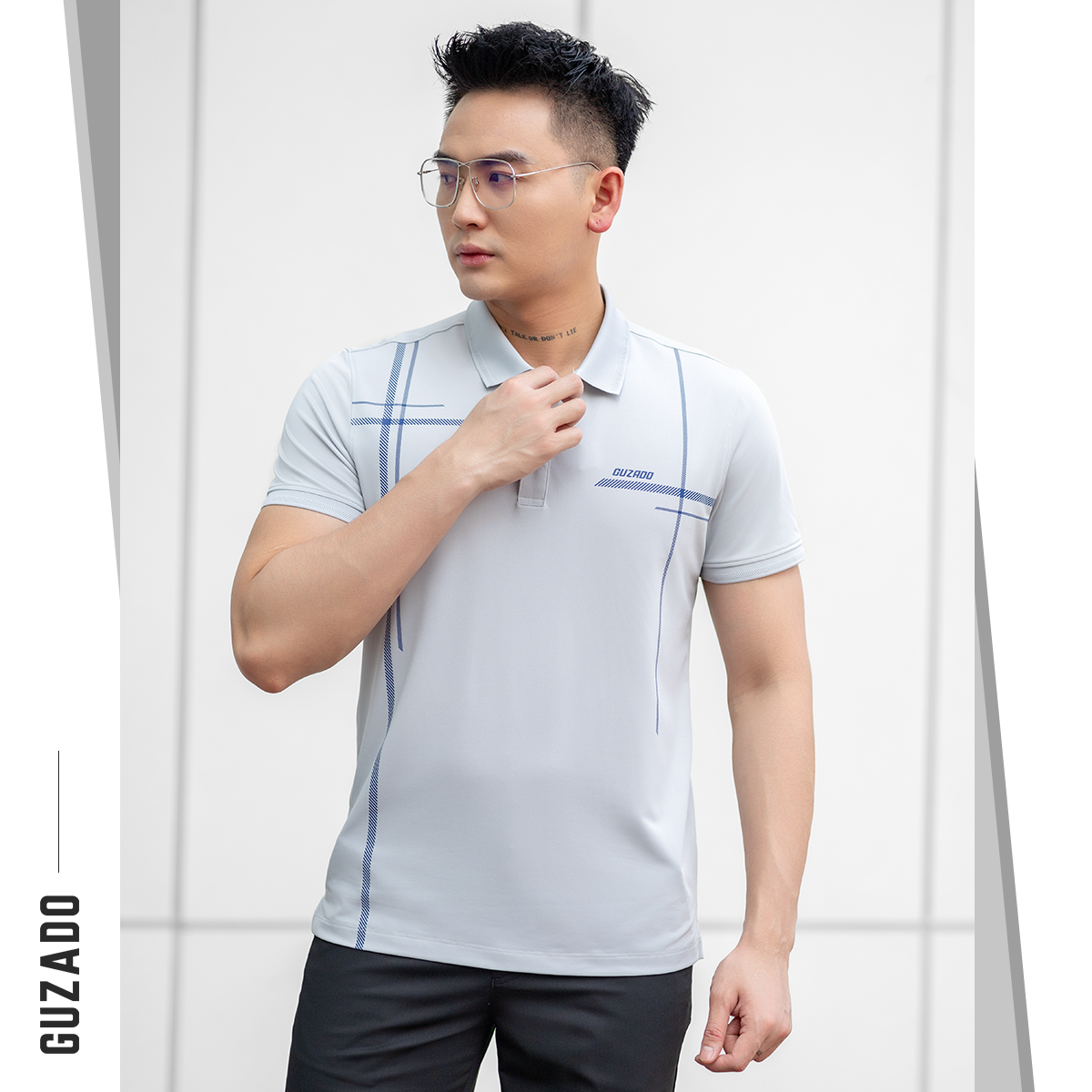 Áo Polo Nam GUZADO Sọc Thể Thao Nam Tính Sang Trọng GPS209_thumbnail_11