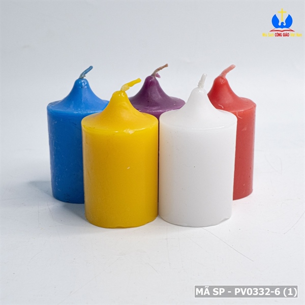 Nến Votive vỉ 6 viên màu xanh dương Vivian_thumbnail_2