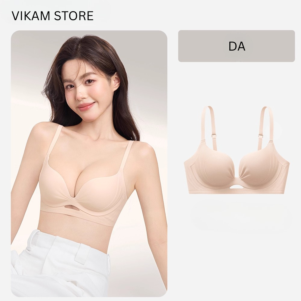Vikam store [Mã B71] Áo Ngực Nữ Su Đúc Mềm Mại Cao Cấp Áo Lót Nữ Mút 2Cm Nâng Dẩy Không Gọng Vikam Size 34-38 Màu Đen Trắng Hồng_thumbnail_13