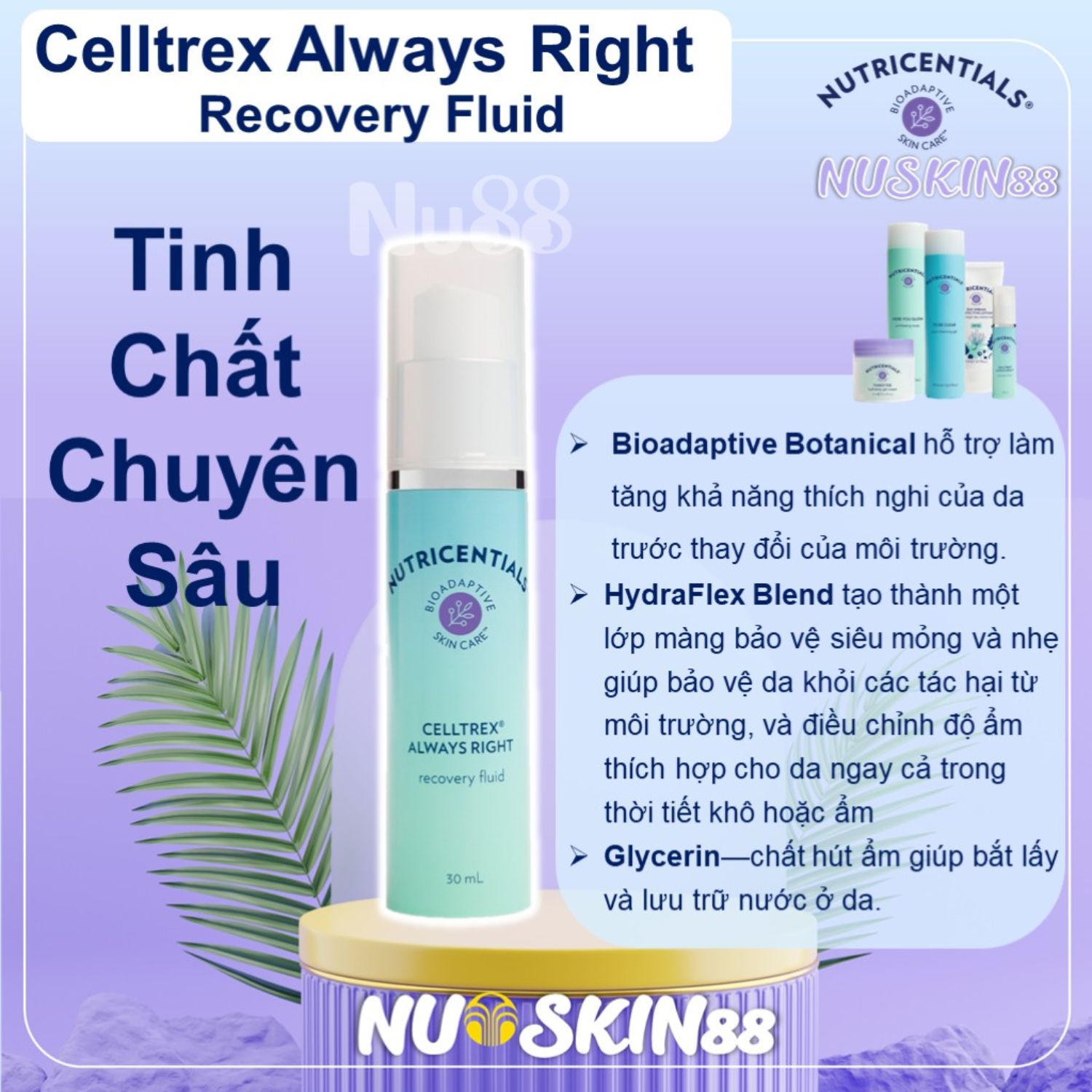 Tinh chất Nutricentials Celltrex Always Right Recovery Fluid Nuskin