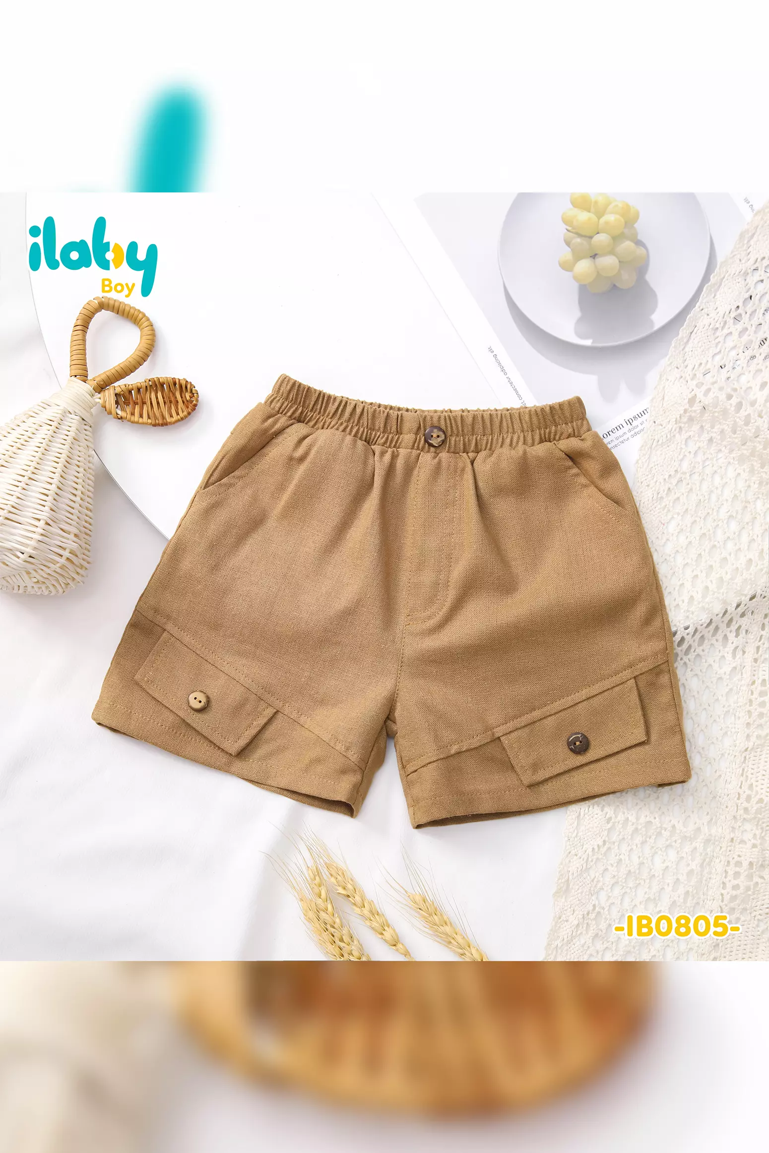 Quần short bé trai 2 nắp túi_thumbnail_0