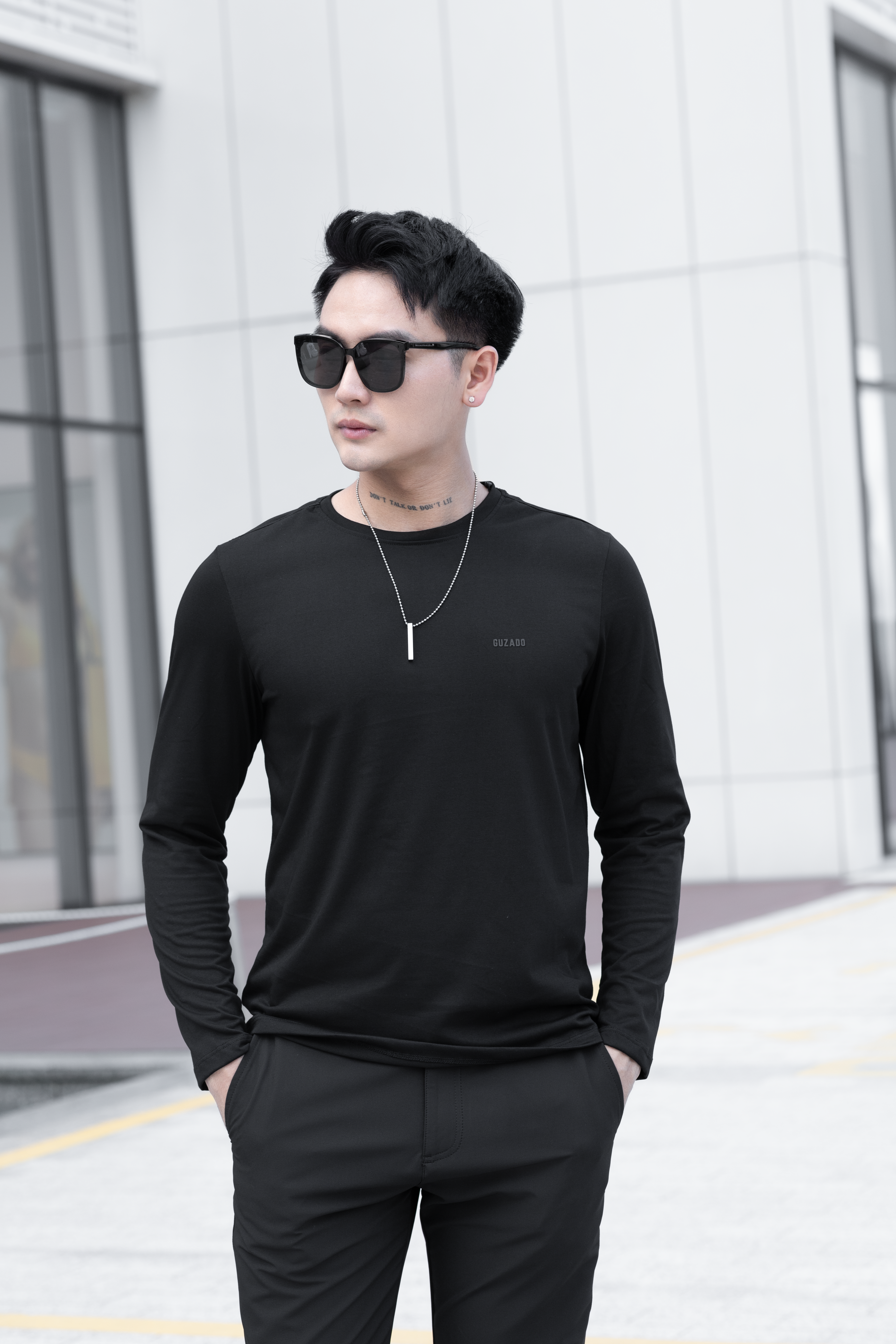 Áo Dài Tay GUZADO Cotton CVC GDT03_thumbnail_21