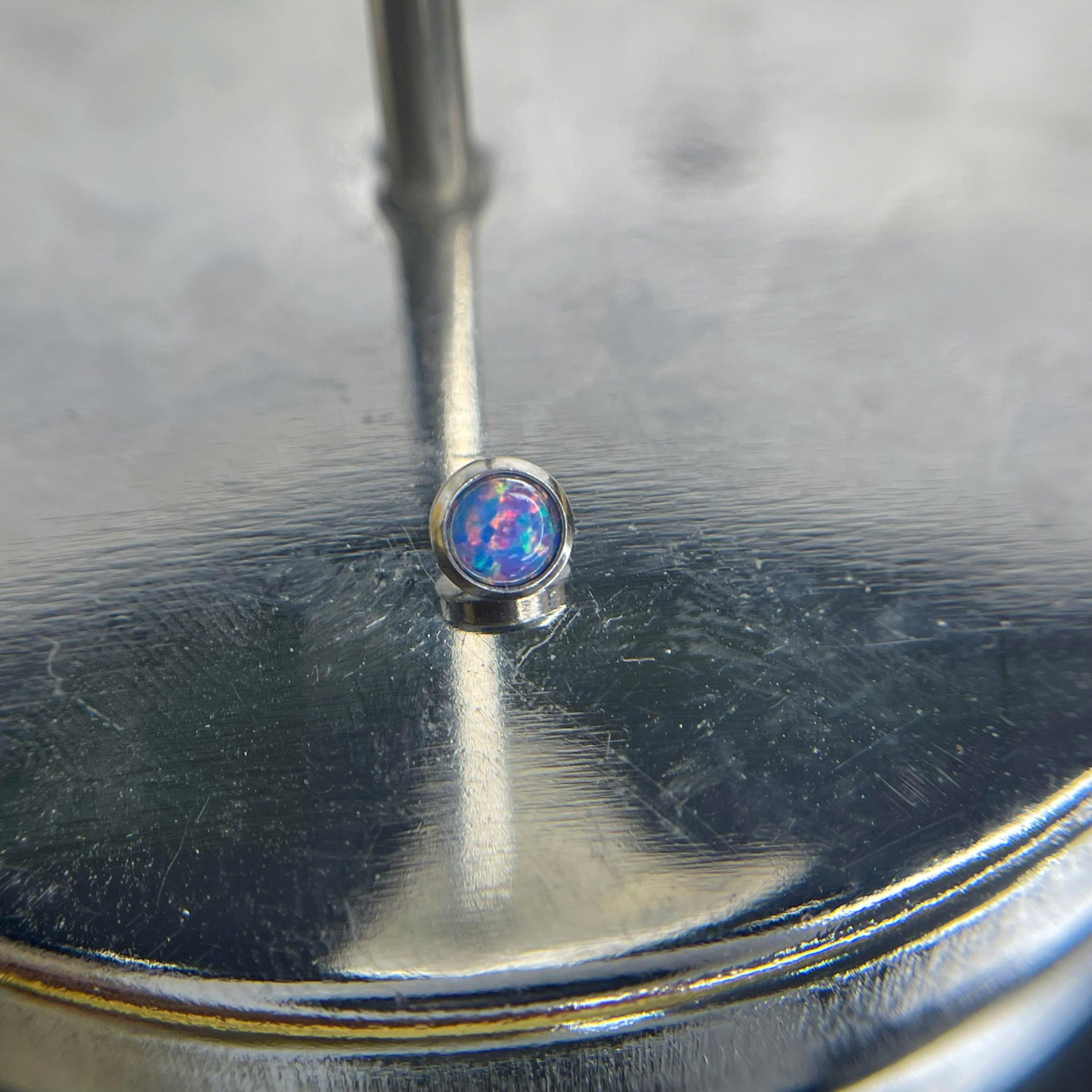 Charm cấy thép y tế opal tím size 5 thân 1.6_thumbnail_1