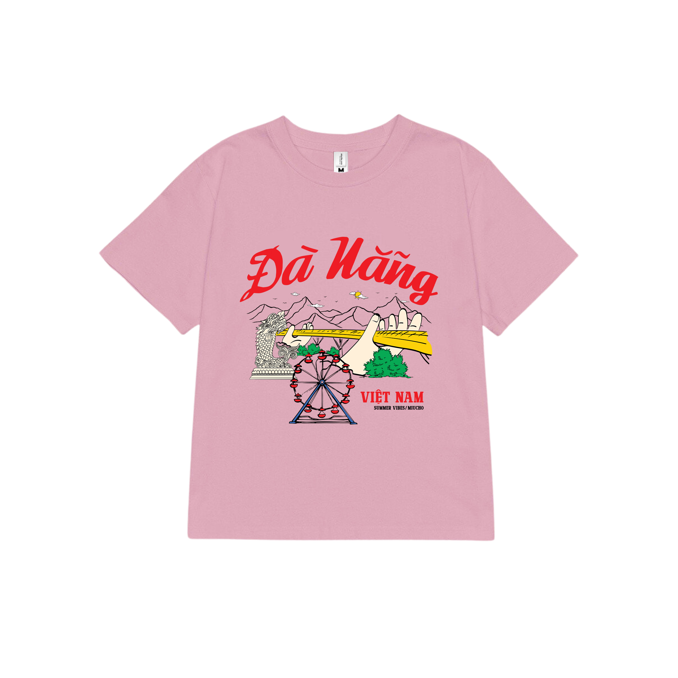 Áo thun baby tee form ôm xinh xắn ABD1278 Miucho tay ngắn cổ tròn in hình Đà Nẵng_thumbnail_8