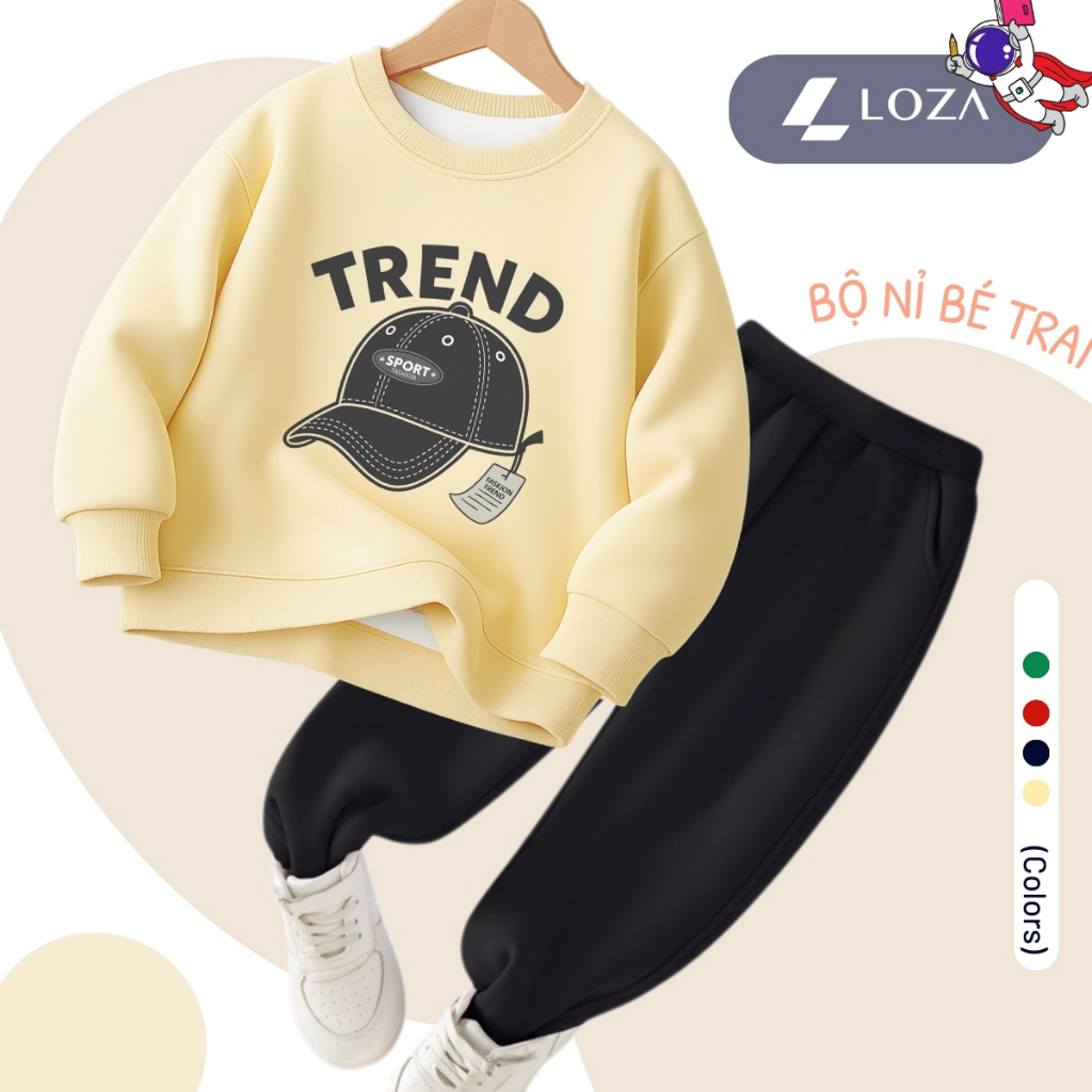 Set bộ nỉ bé trai in hình 'Progress R' - Loza Kids G0427_thumbnail_2