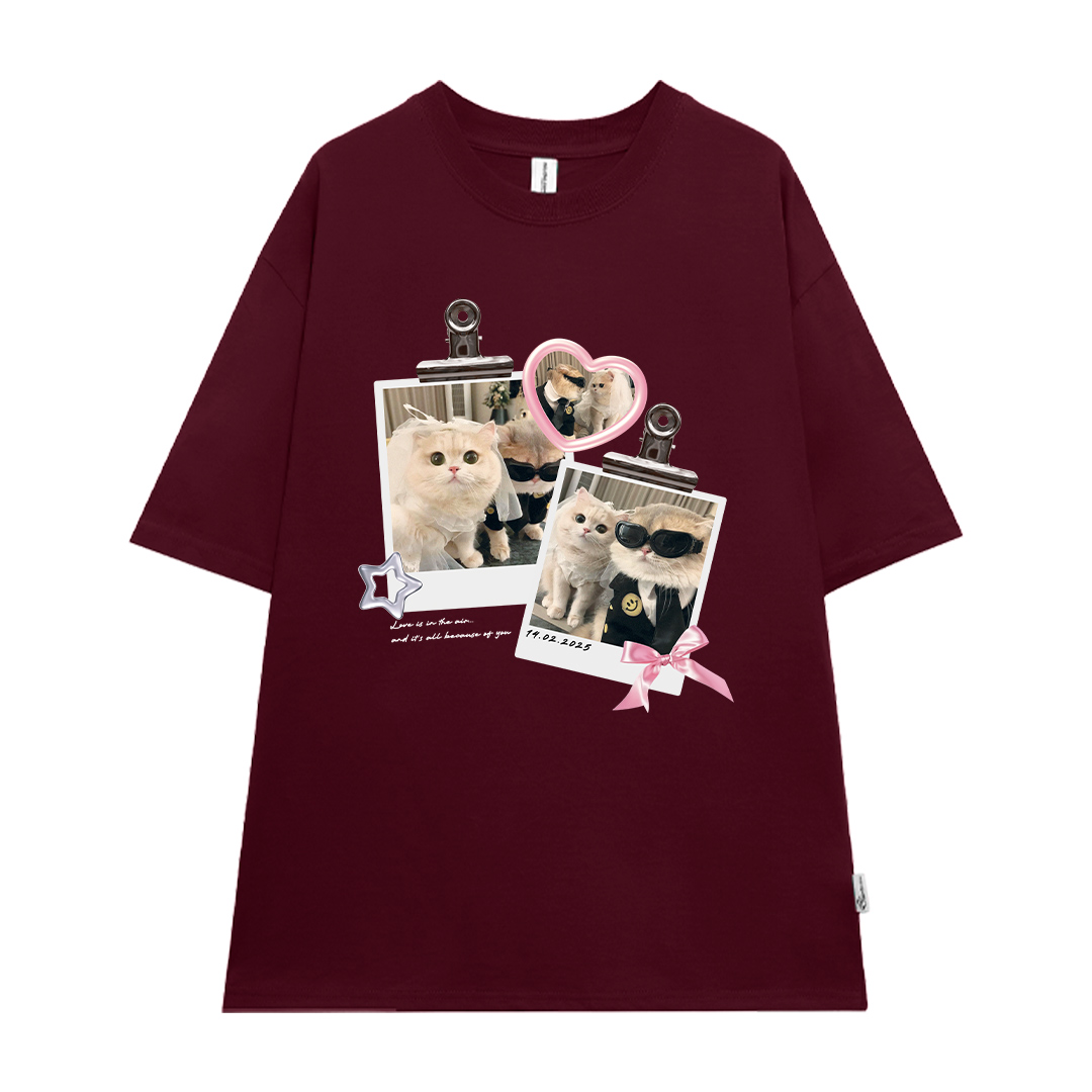 Áo thun cặp nam nữ form rộng 1946 Miucho cổ tròn vải 4c cotton 220gsm thoáng mát in mix_thumbnail_7