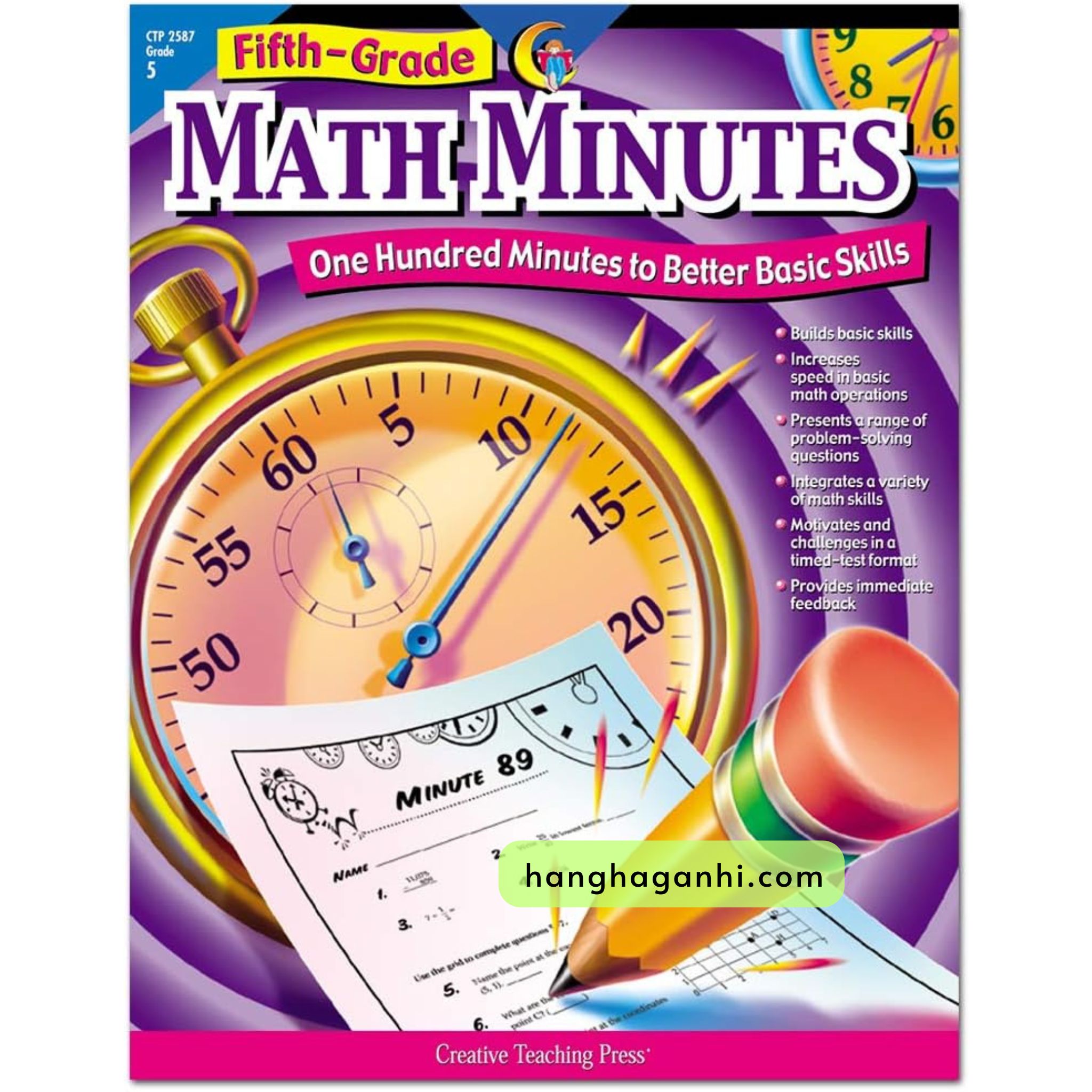 Math Minutes Grade 5- Sách Toán Tiếng Anh cho bé lớp 5