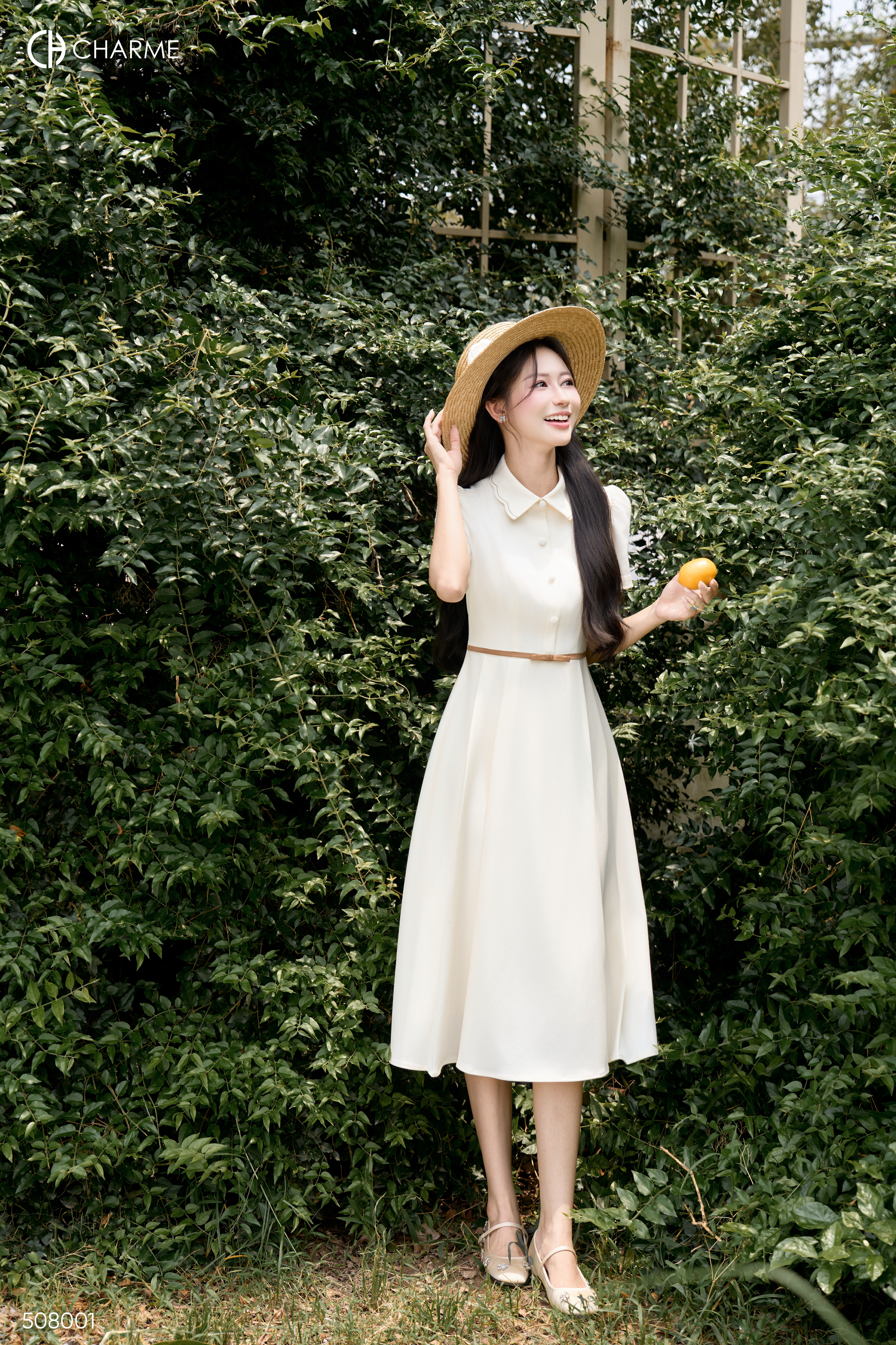 Váy cổ sen nơ eo_thumbnail_1