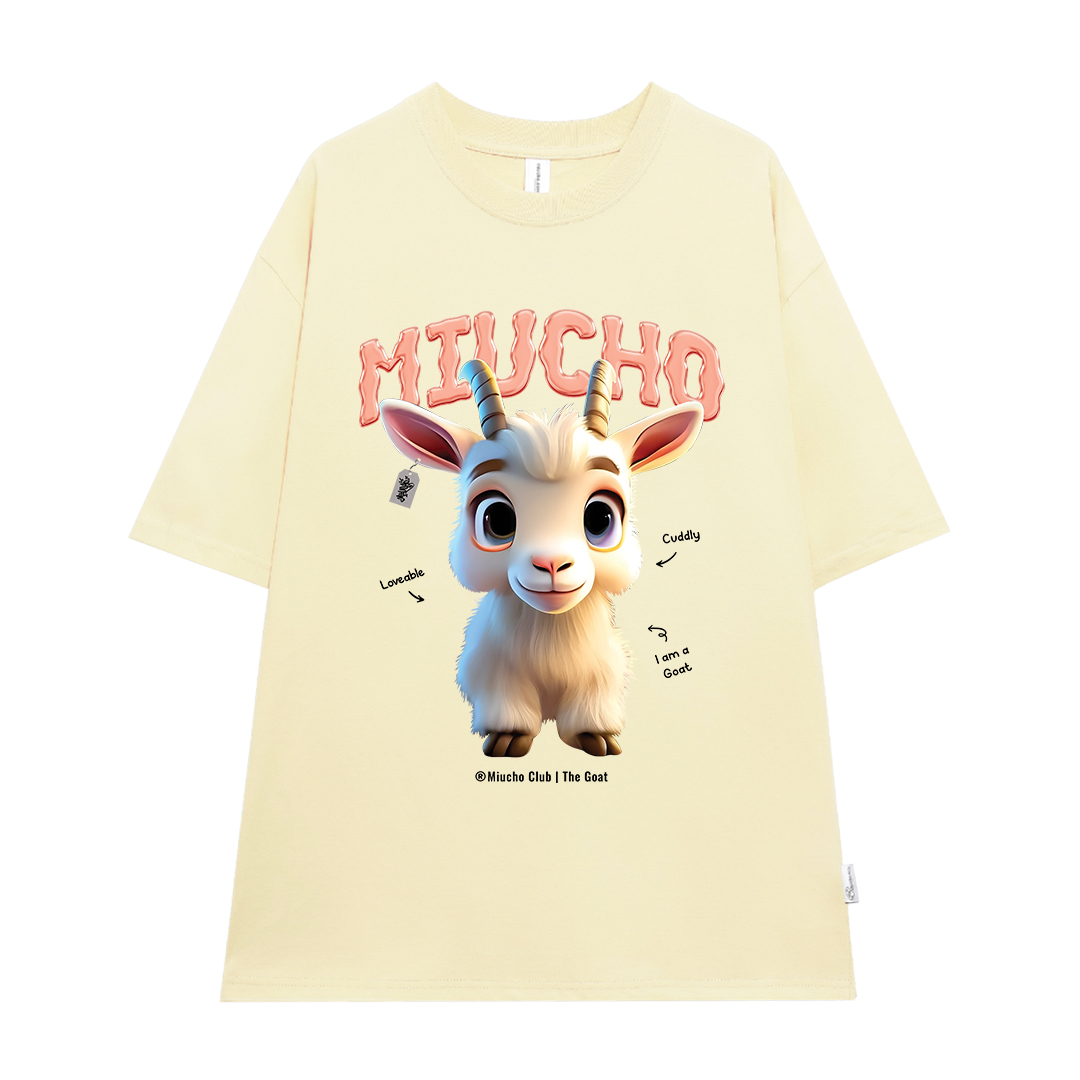 Áo thun form rộng 12 con giáp tuổi Mùi ATD1239 Miucho tay ngắn cổ tròn in mix_thumbnail_10