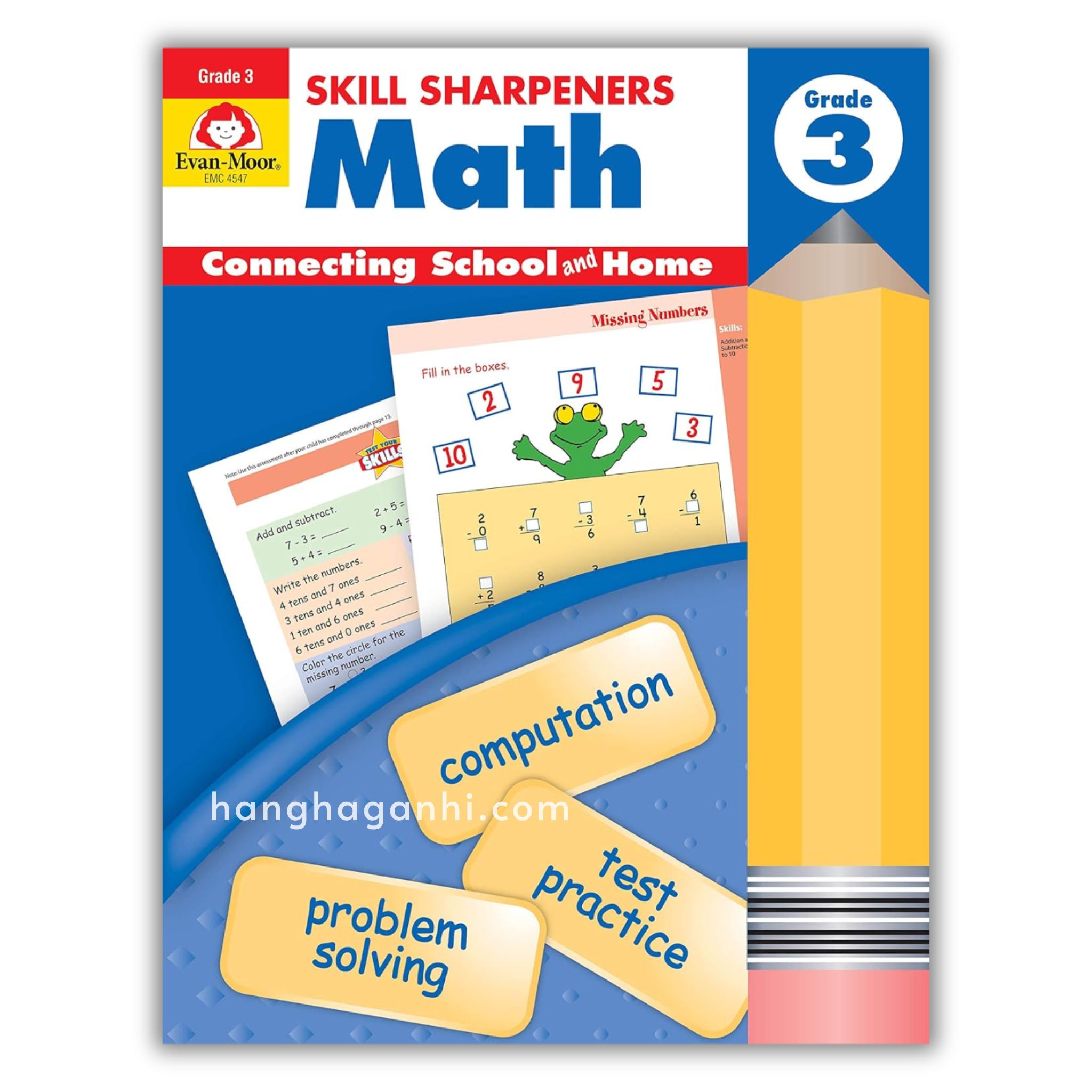 Skill Sharpeners Math Grade 3, Sách Toán Mỹ Evan Moor cho học sinh lớp 3