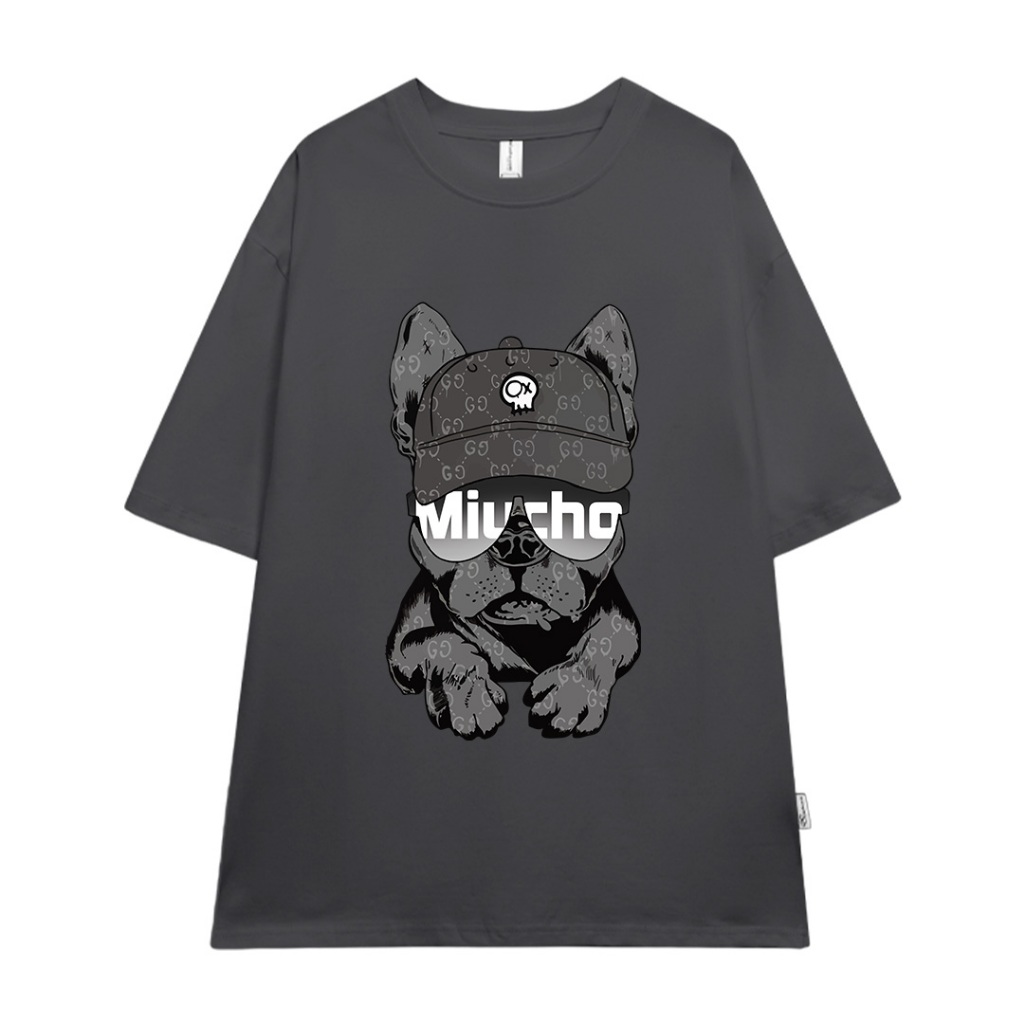 Áo phông nam boy phố form rộng nhiều màu ATD1071 Miucho Man tay ngắn cổ tròn in mix_thumbnail_11