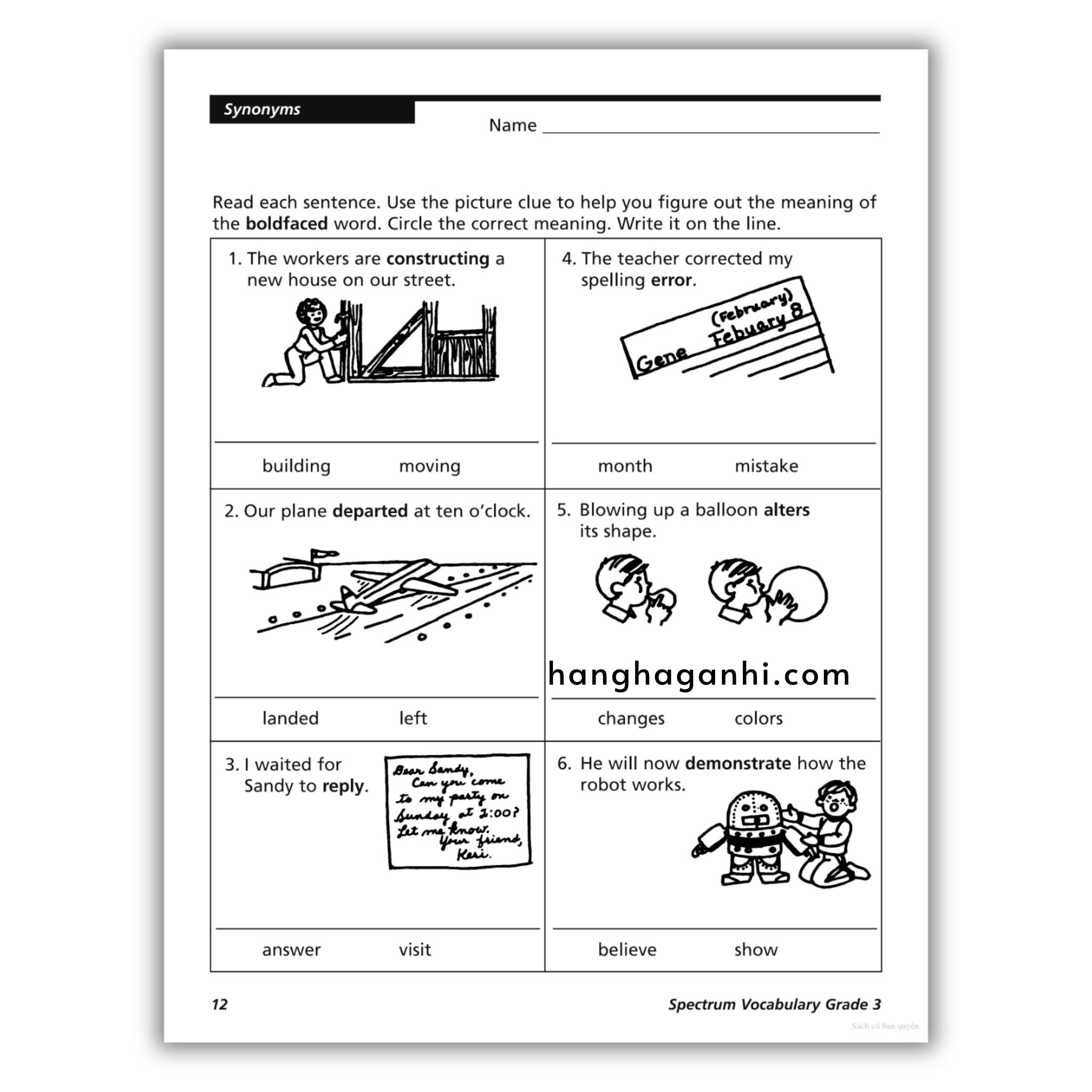 Sách Spectrum Vocabulary Workbook Grade 3 ĐEN TRẮNG_thumbnail_7
