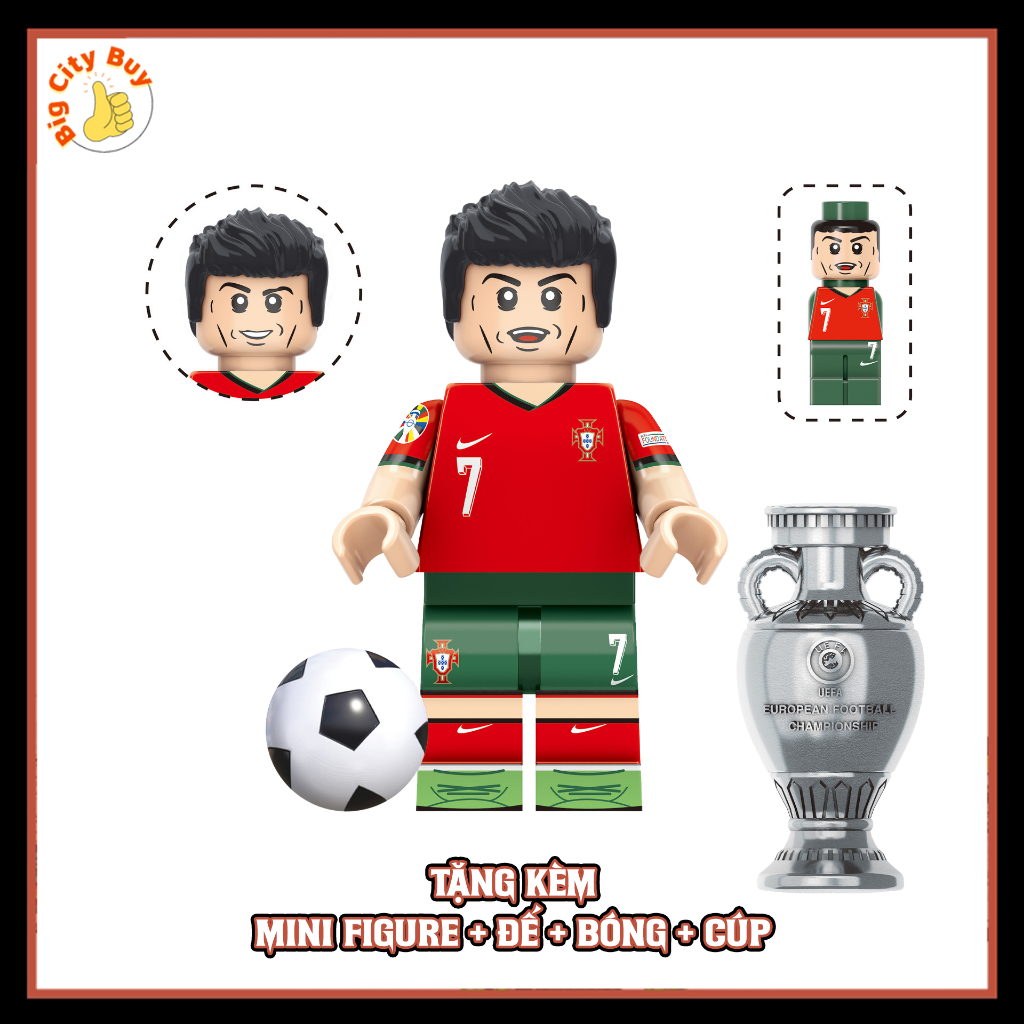 Cầu thủ bóng đá VIP Huyền Thoại Sân Cỏ Tặng Kèm Cúp, Đế Trưng Bày, Bóng Đá, Mini Figure Siêu Đẹp_thumbnail_5