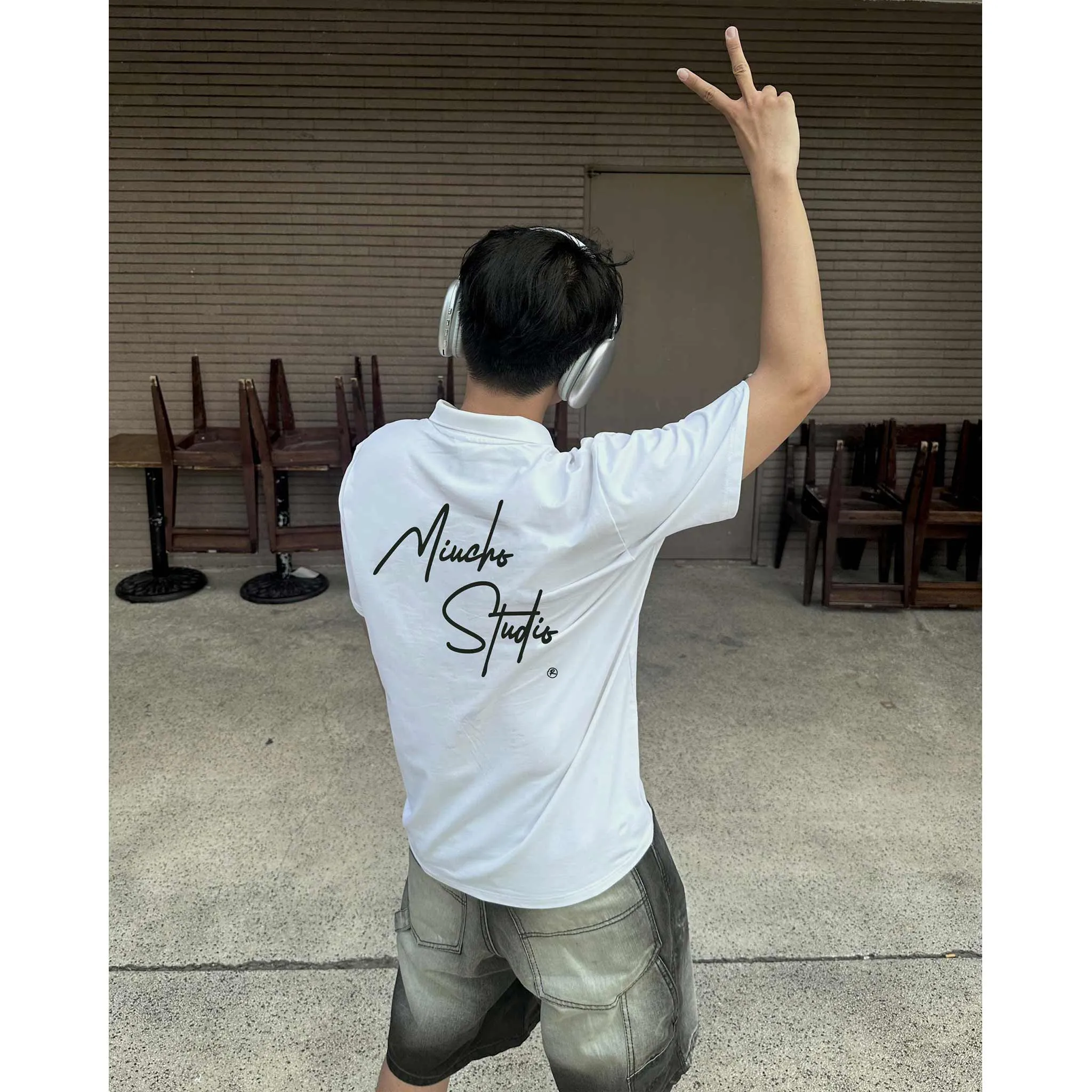 Áo polo nam form rộng phong cách hợp mọi dịp 2541 Miucho Club vải cotton thoáng mát in basic_thumbnail_2