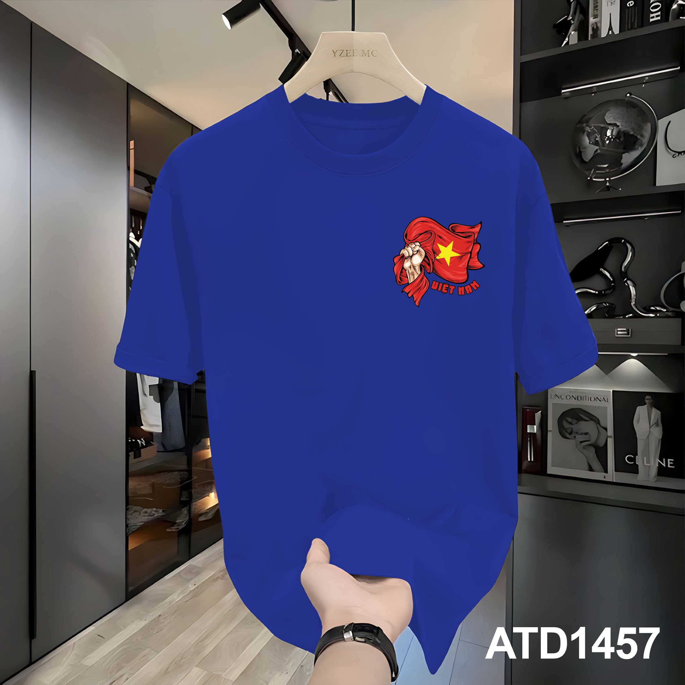 Áo thun nam in cờ Việt Nam ATD1457 Miucho Iconic vải cotton thoáng mát in artwork_thumbnail_7