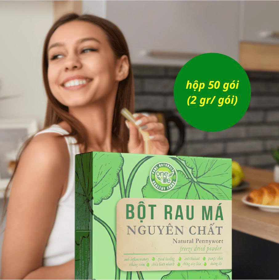 Bột Rau Má Huế OneLife (50 gói x 2g) /100gr_thumbnail_5