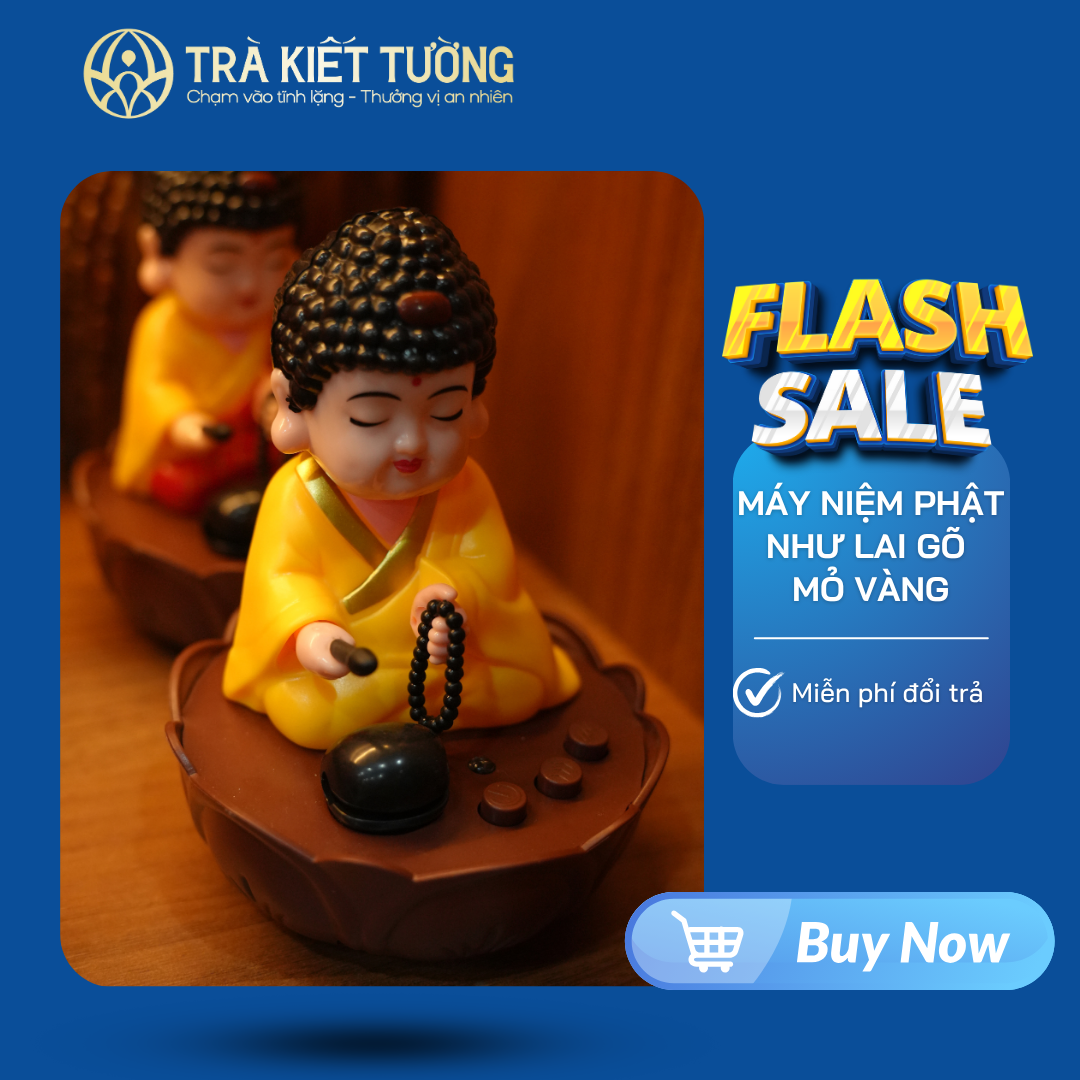 MÁY NIỆM PHẬT NHƯ LAI GÕ MỎ VÀNG