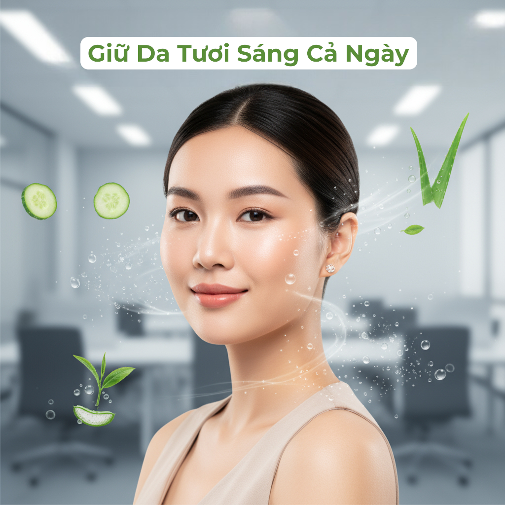Làm sao để giữ da tươi sáng khi phải làm việc nhiều giờ trong phòng điều hòa?