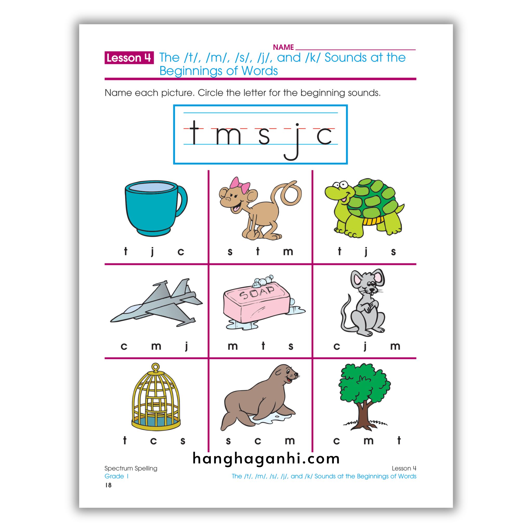 Sách Spectrum Spelling Workbook Grade 1_thumbnail_9