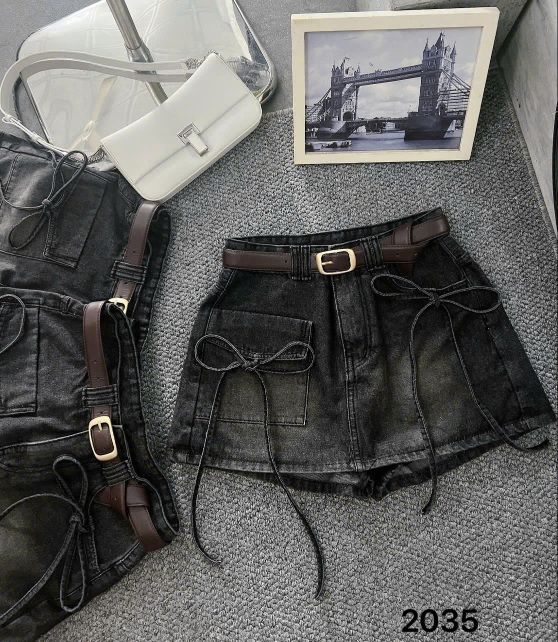 Quần váy jean túi hộp phối nơ bigsize QVJ014_thumbnail_4