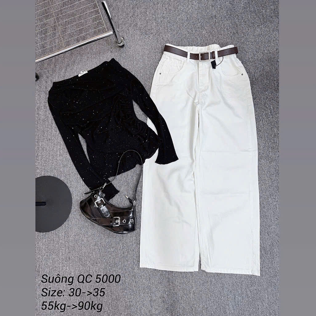 Quần jean ống suông lưng cao basic mới bigsize QJ5000 dành cho nàng béo mập từ 55-90kg_thumbnail_23