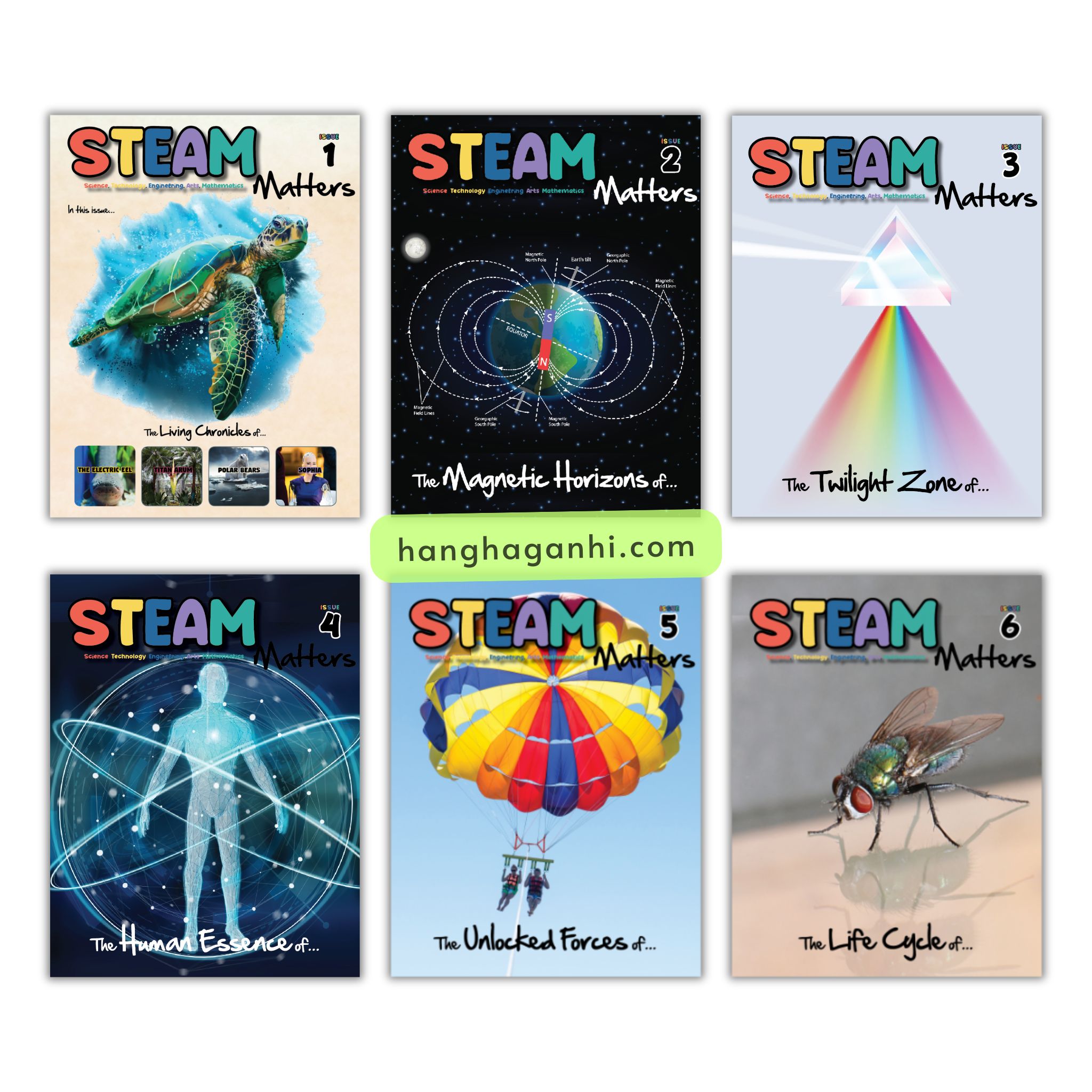 Steam Matters [Sách Nhập Khẩu] – Trọn Bộ 6 Cuốn Về Khoa Học, Công Nghệ, Nghệ Thuật, Toán Học, Sinh Vật, Môi Trường