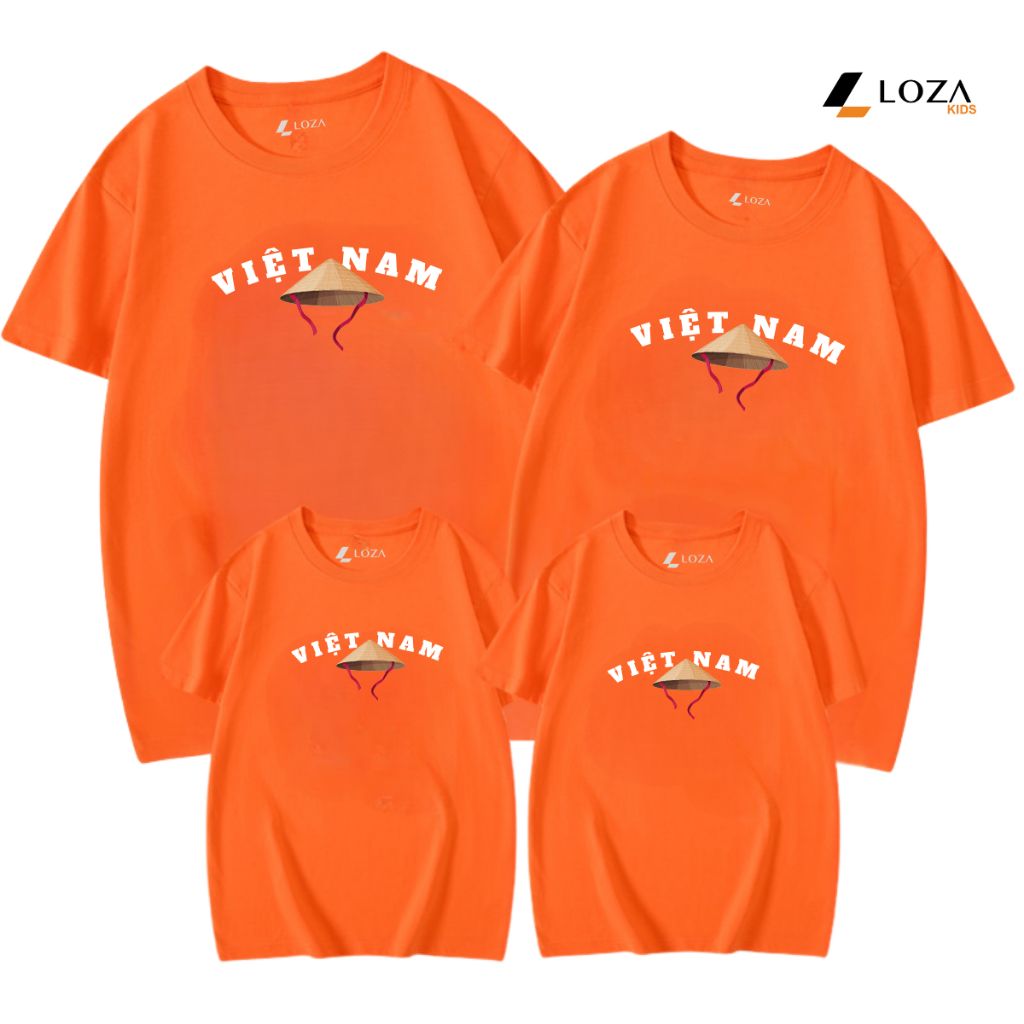 Áo phông gia đình Độc Lập Tự Do, Việt Nam nón lá Loza Kids 2025 – Mã GĐ007_thumbnail_4