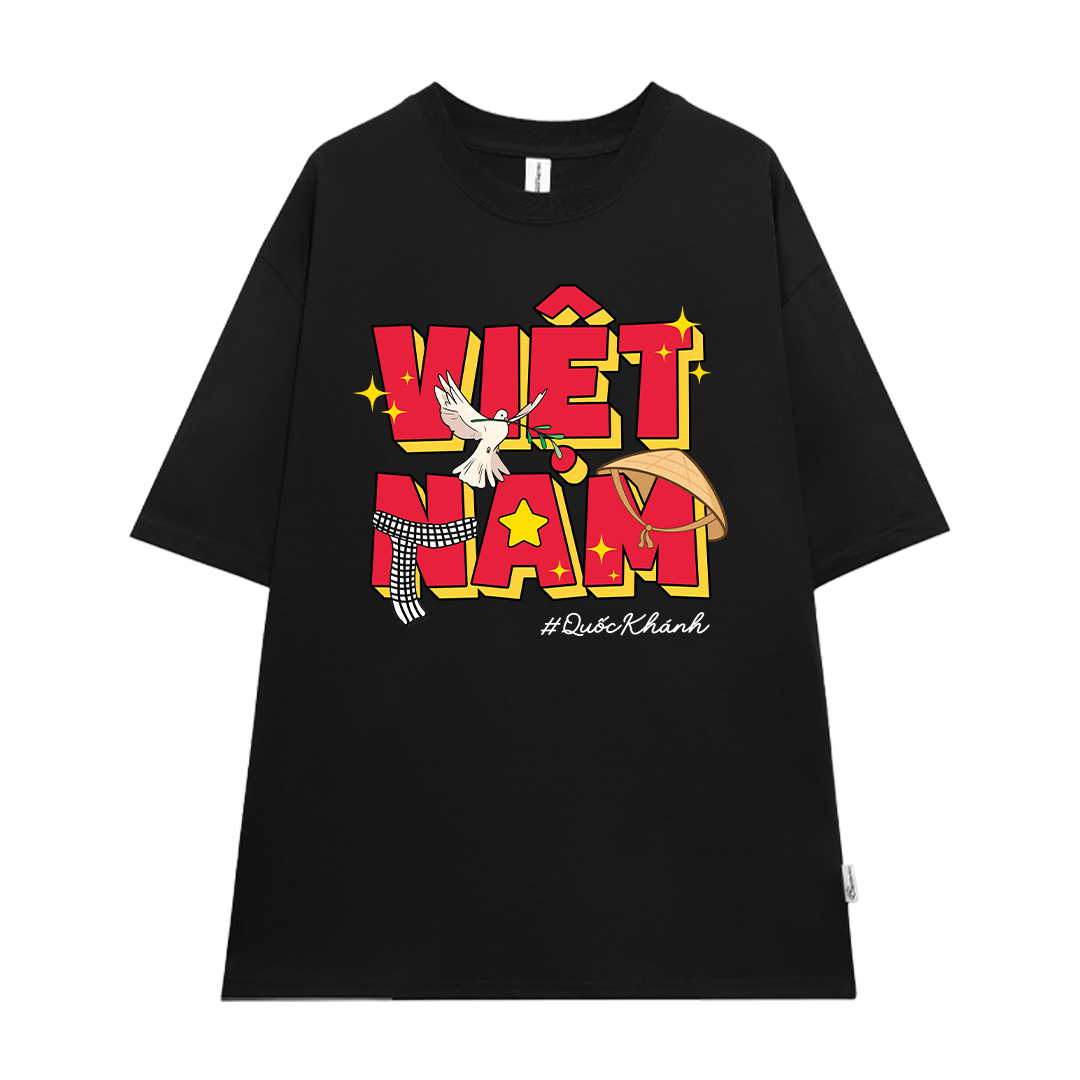 Áo thun Việt Nam nón lá ATD2471 Miucho vải cotton thoáng mát tay ngắn cổ tròn form oversize_thumbnail_7