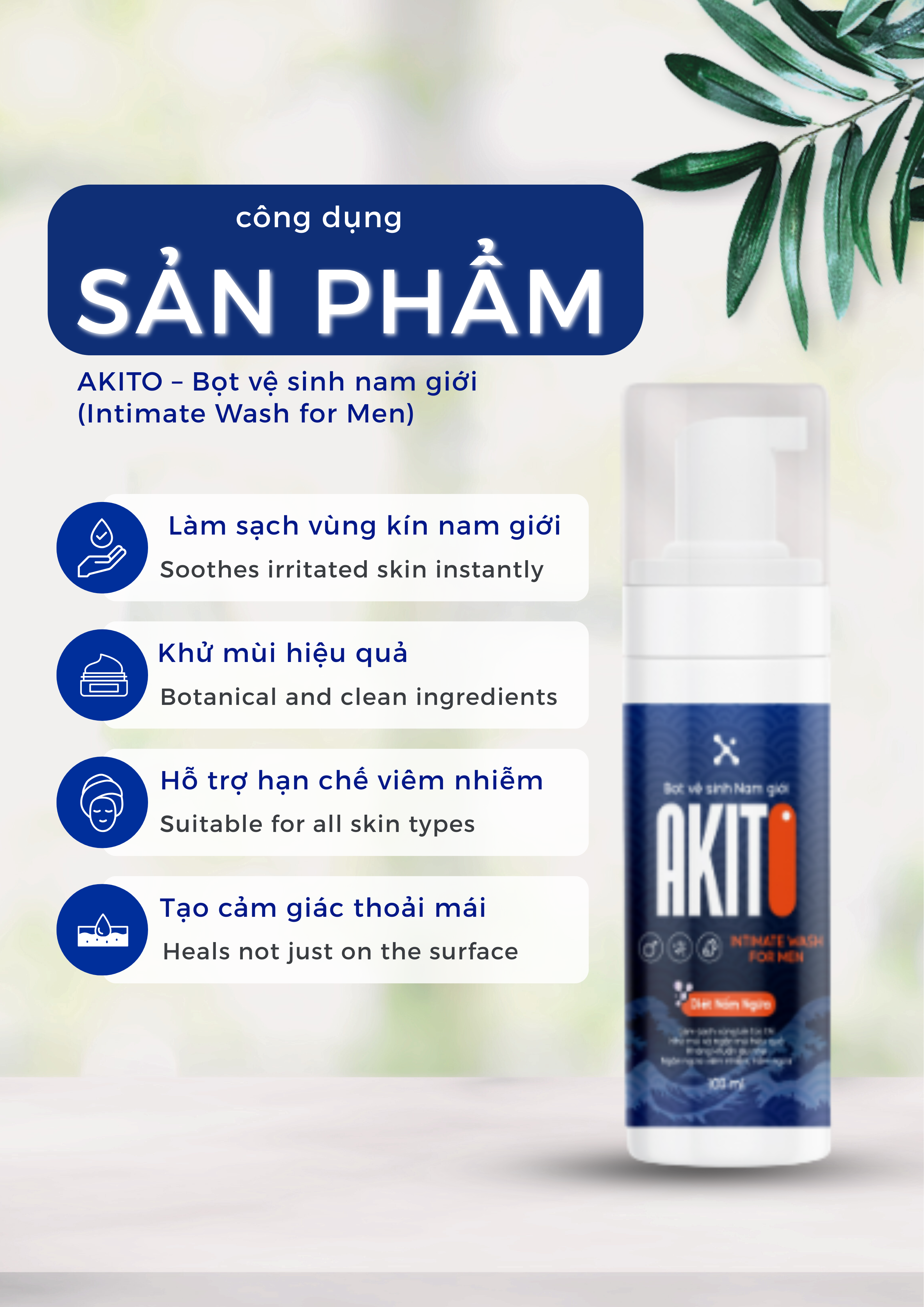 Bọt vệ sinh nam Akito (100ml)_thumbnail_2