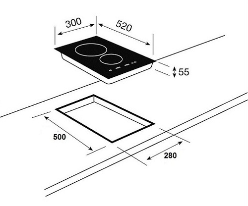 Bếp từ Domino KF-330DI