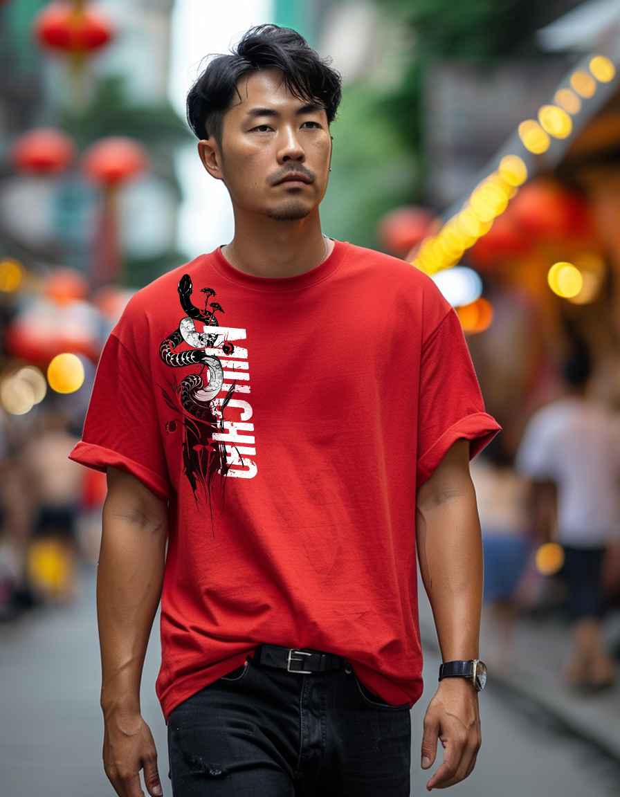 Áo phông tết form rộng cổ tròn vải cotton 4c co giãn thoáng mát 1822 Miucho Iconic in graphic_thumbnail_5
