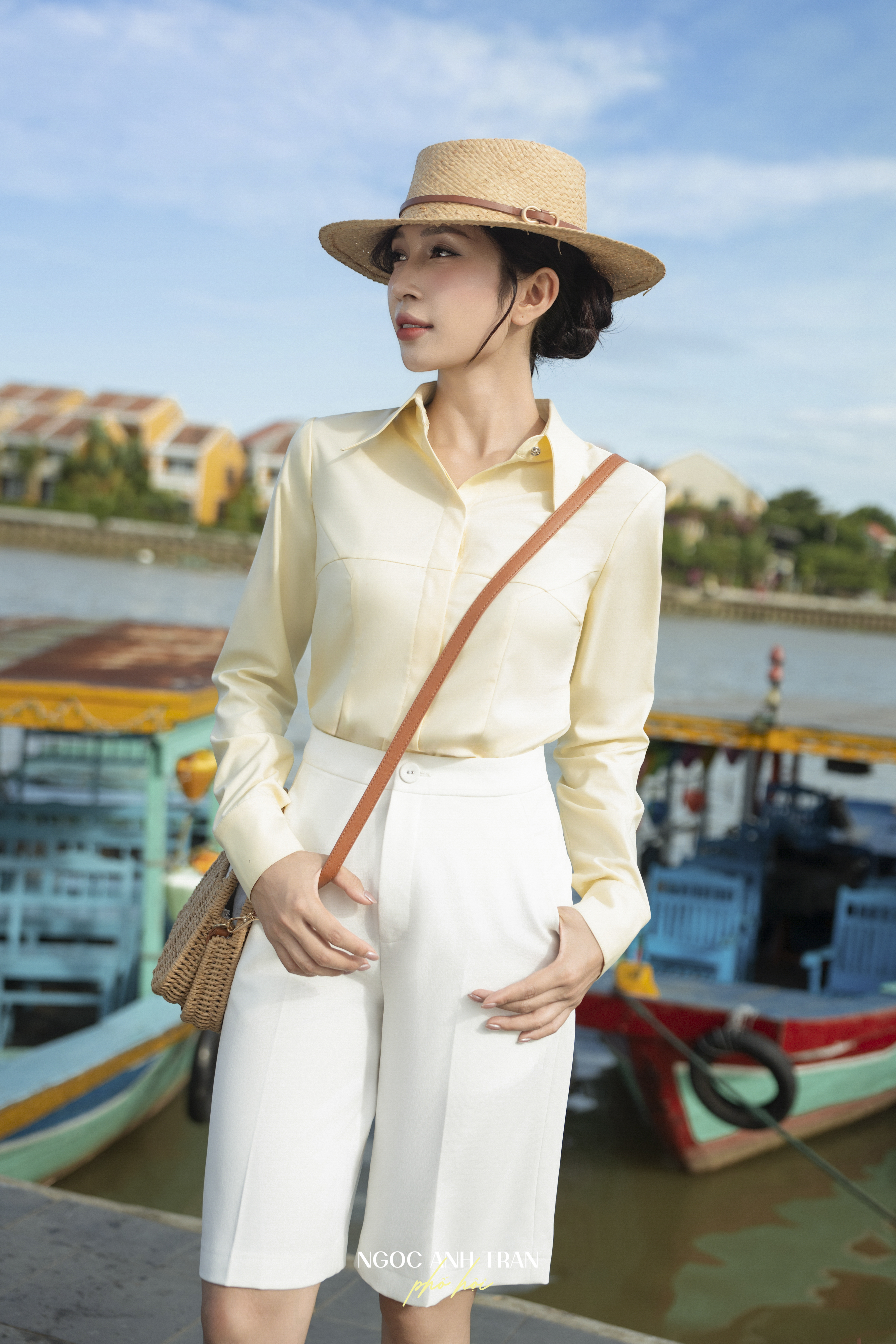 Q199 - Quần sooc trắng