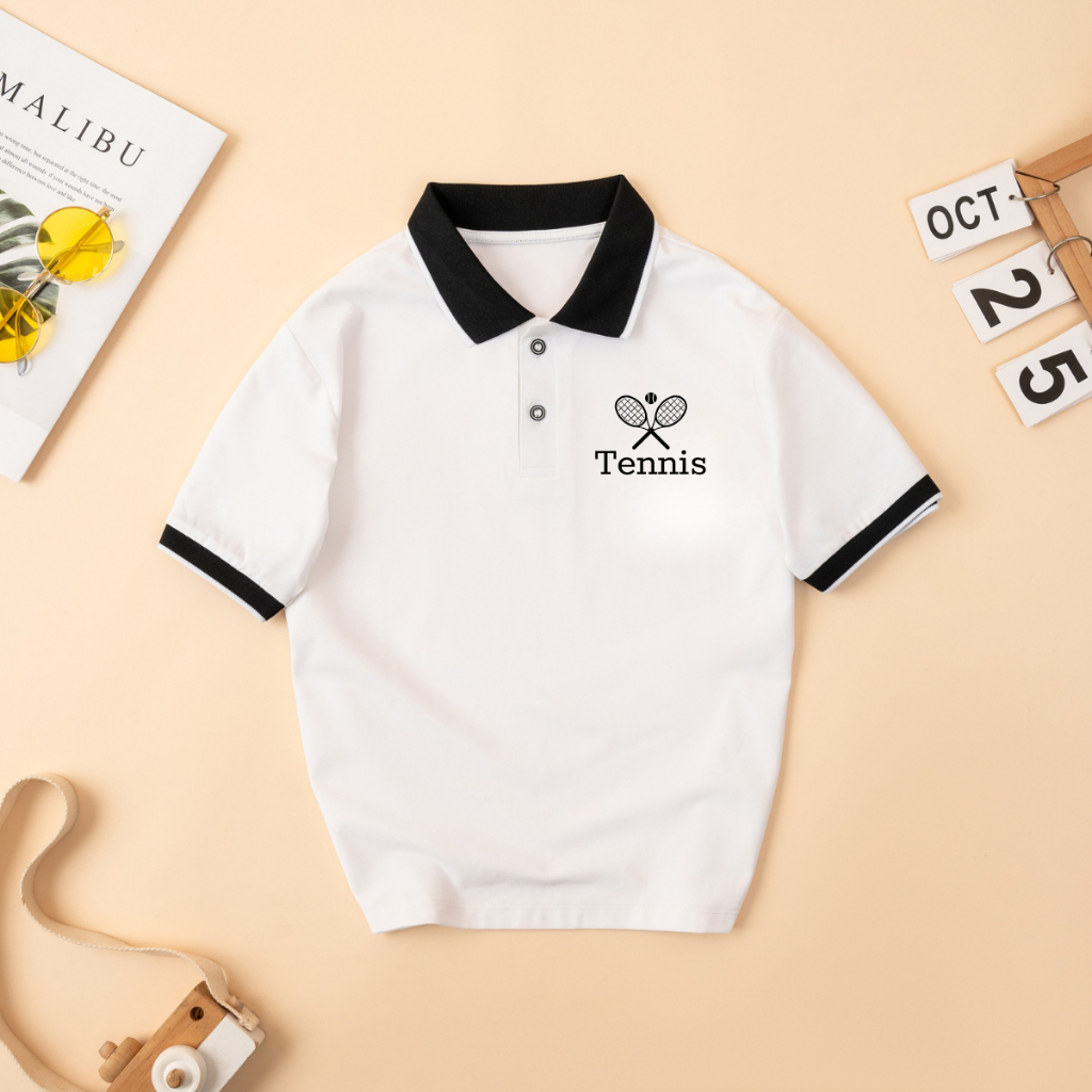 Áo Polo bé trai in hình 'Vợt Tennis' - Loza Kids PY3104_thumbnail_1