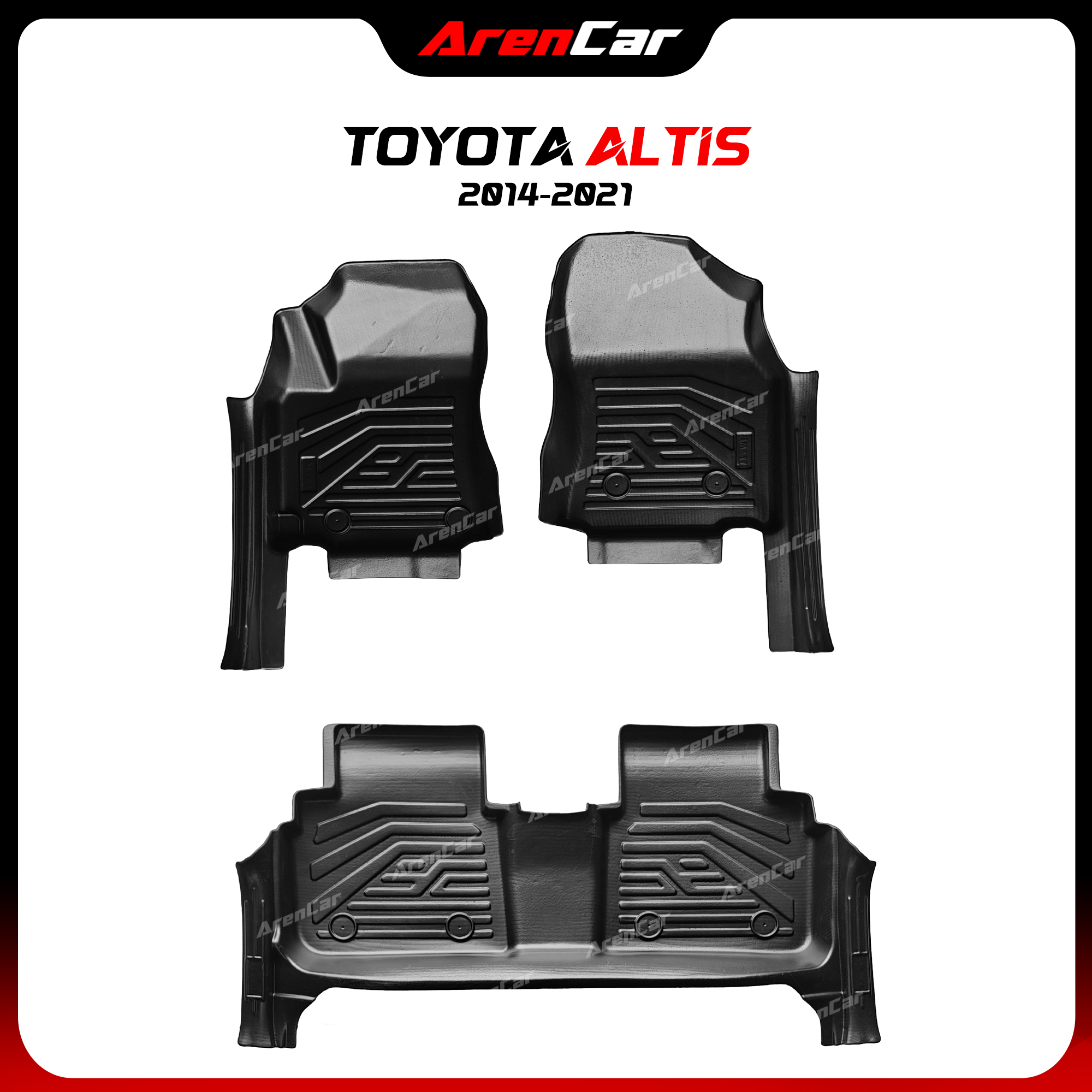 Thảm Lót Sàn Ô Tô TPE Nhựa Đúc Toyota Corolla Altis