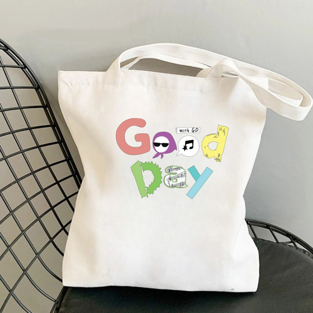 Túi Tote hình G-Dragon - Túi vải canvas có túi phụ và khoá kéo đựng vừa A4 và laptop (33x37cm) - TOTE24_thumbnail_2