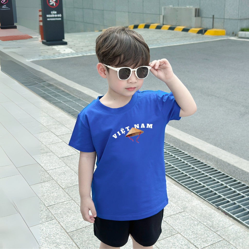 Bộ đồ bé trai in hình 'Việt Nam, Nón Lá' -  Loza Kids SB348_thumbnail_1