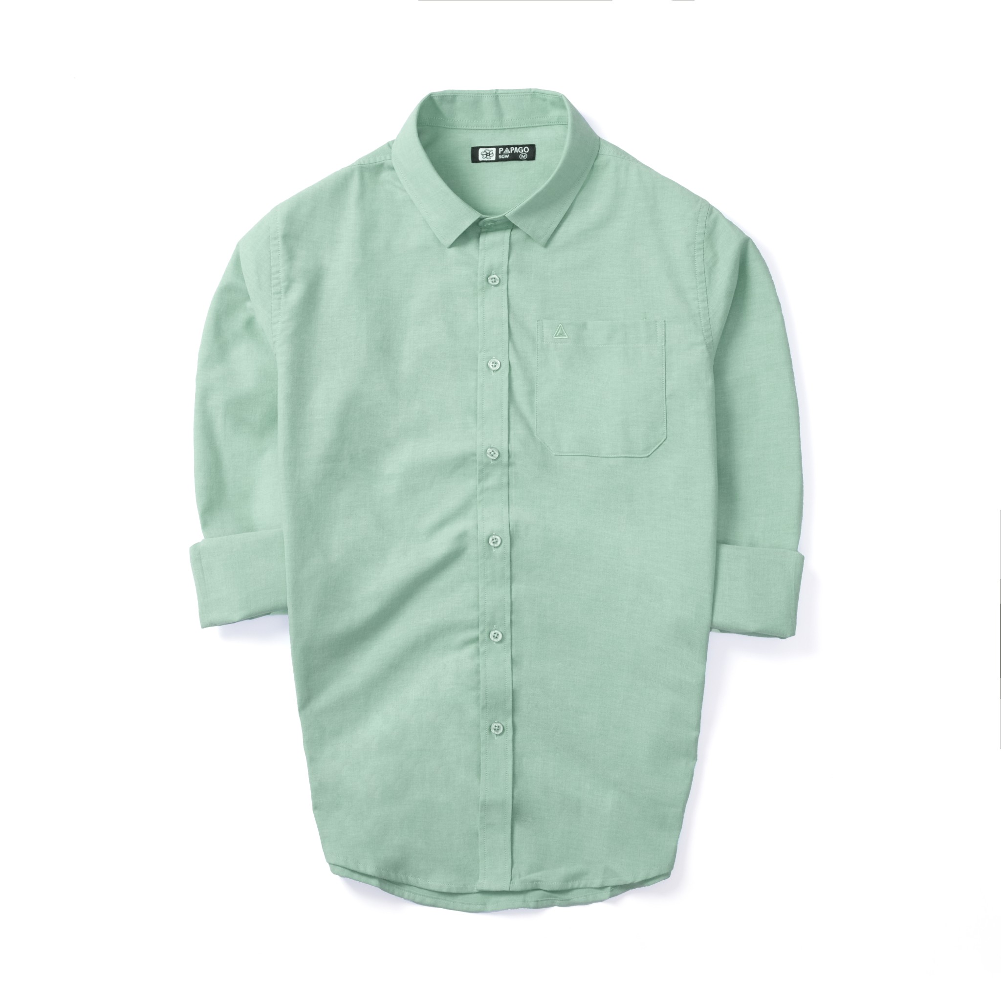 Áo sơ mi nam trung niên PAPAGO dài tay lai bầu vải oxford cao cấp - P23SDCT001_thumbnail_2