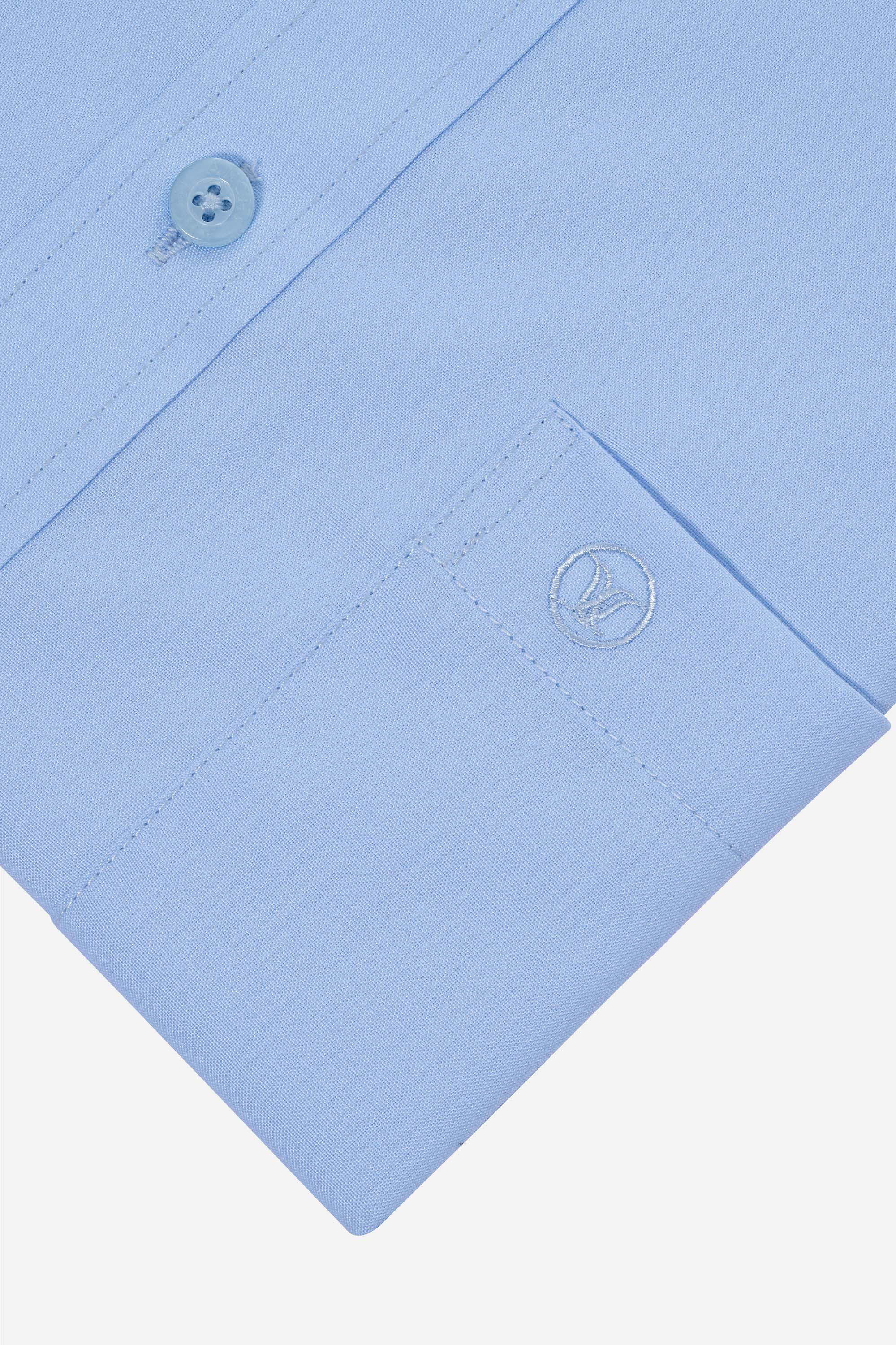 Sơ Mi Trơn Dài Tay Nam Trung Niên ANCHi Chất Liệu Cotton Nhập Khẩu Màu Trắng_thumbnail_12