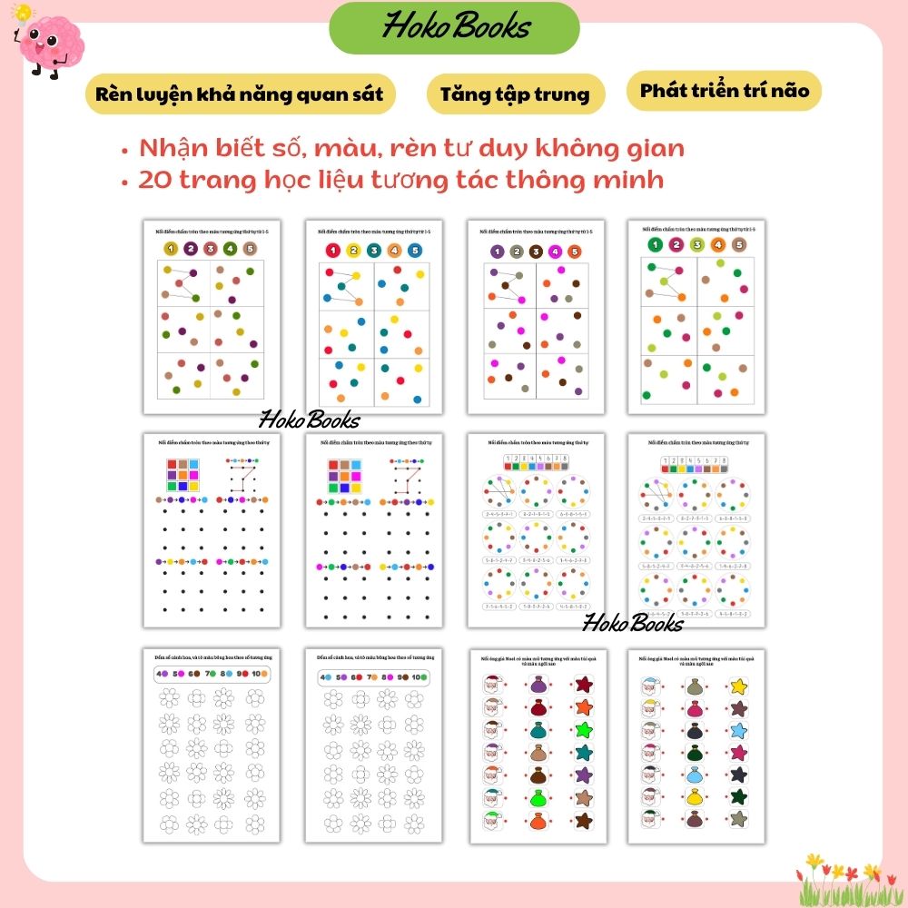 Bộ 20 tờ Học liệu Nhận biết số, màu, rèn tư duy không gian, IN MÀU 1 MẶT GIẤY A4, KHÔNG ĐÓNG QUYỂN, KHÔNG ÉP PLASTIC_thumbnail_0