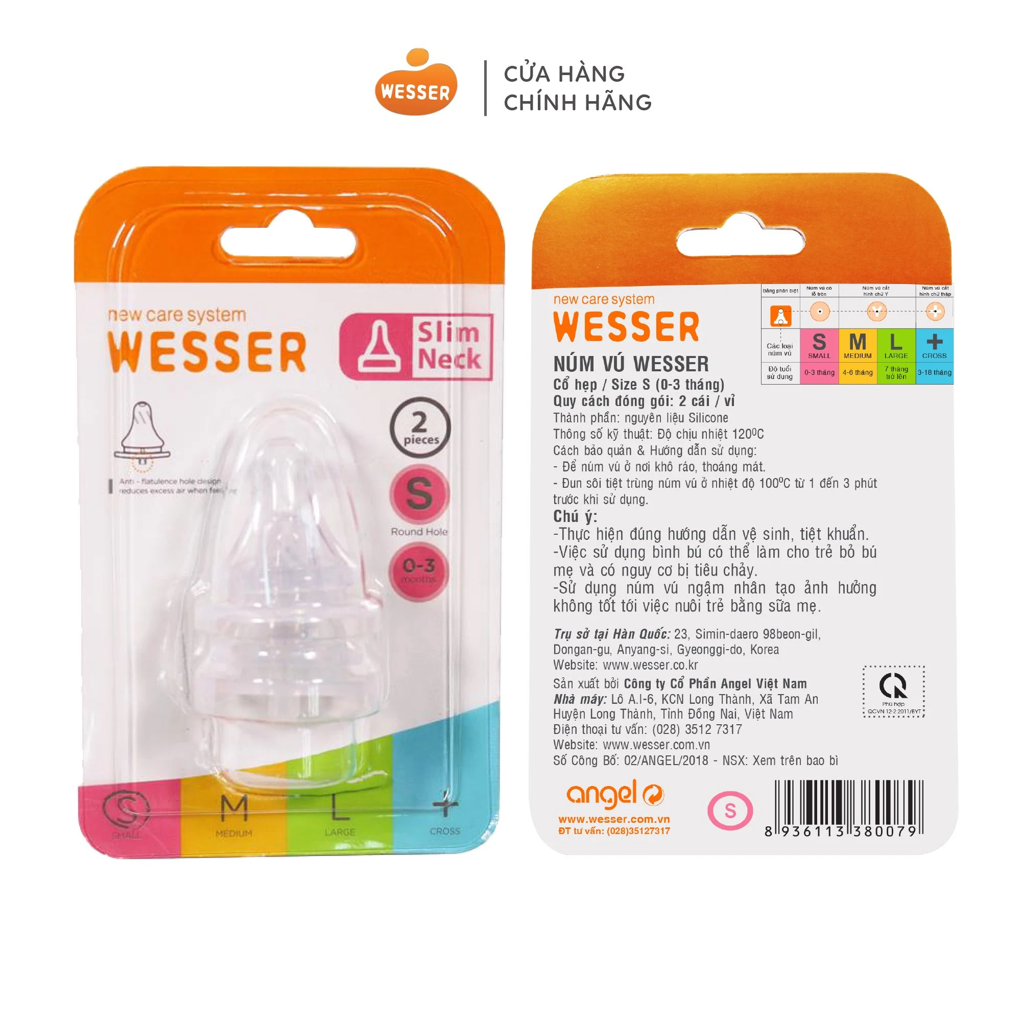 NÚM CỔ HẸP WESSER Size S