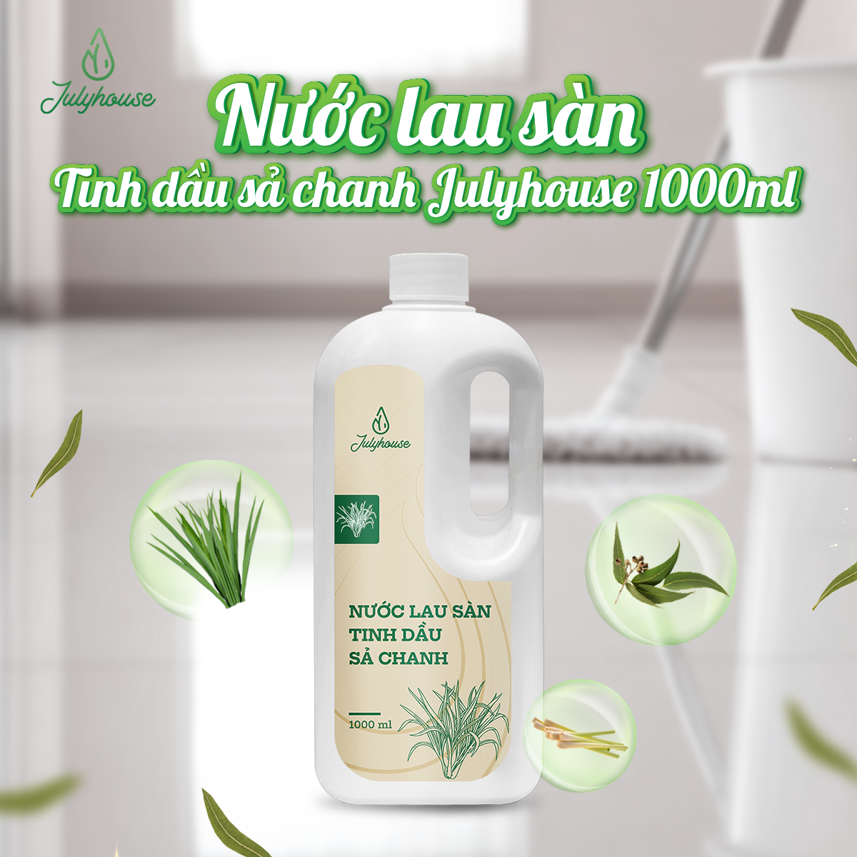Nước lau sàn tinh dầu sả chanh 1000ml Julyhouse_thumbnail_2