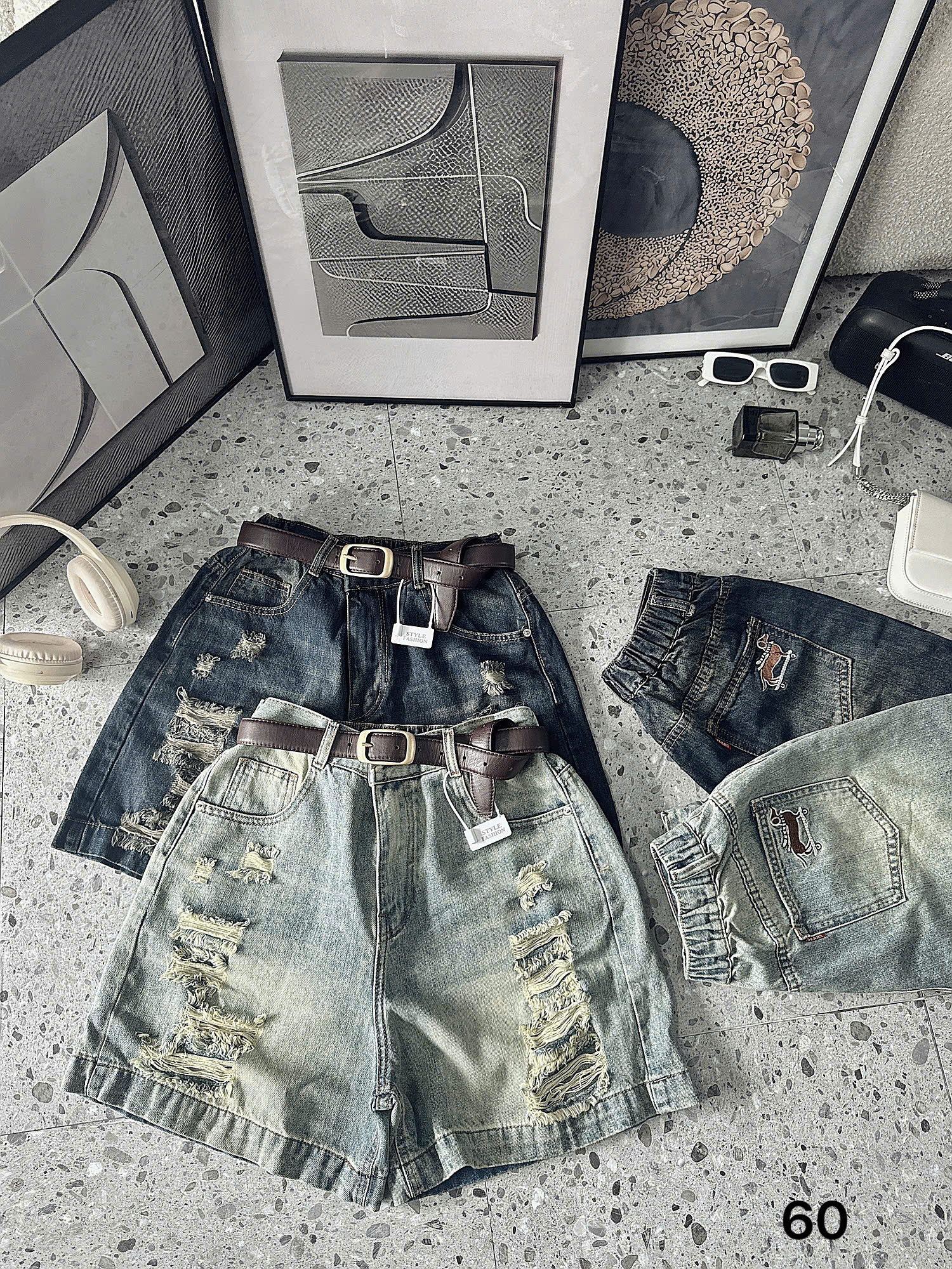 BIGSIZE NỮ- Quần short ngố lưng thun thêu cún T-QSJ60_thumbnail_7