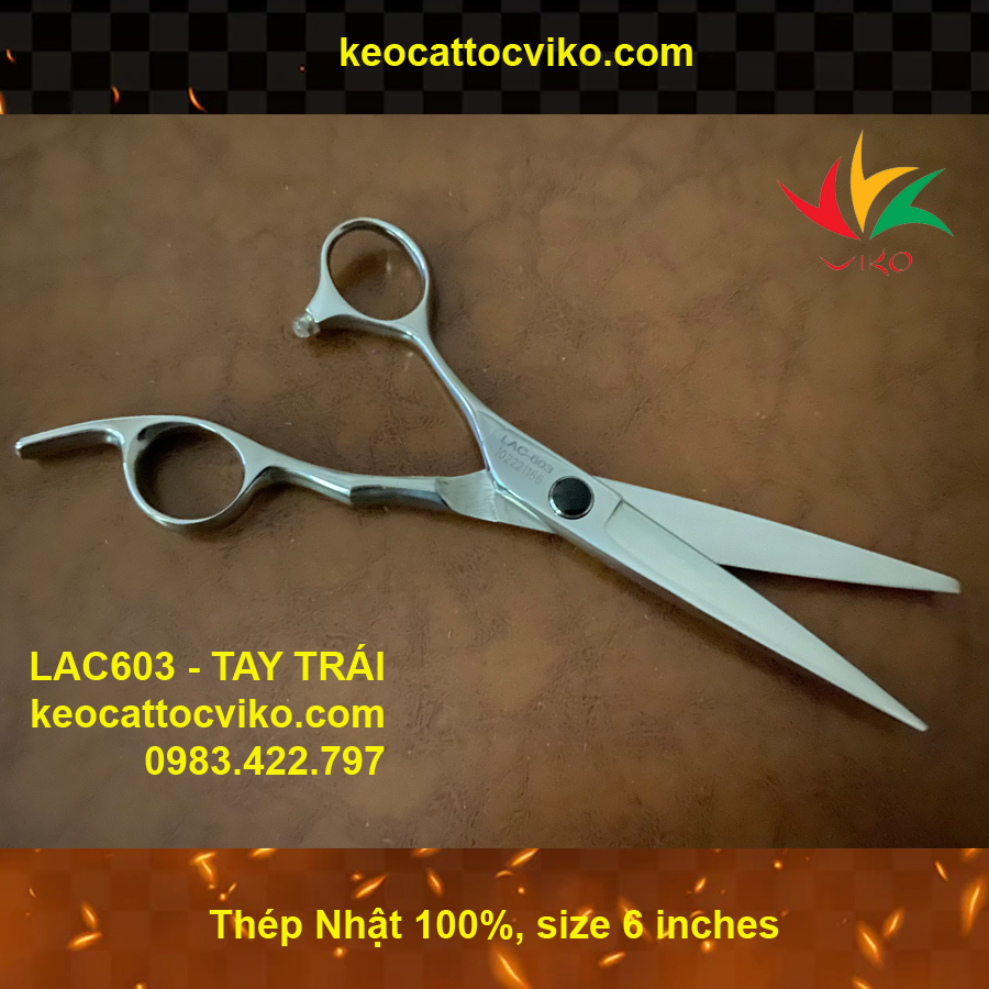 Kéo cắt tóc VIKO AKAFUJI LAC-603 (tay trái) - bảo hành 1 năm_thumbnail_5