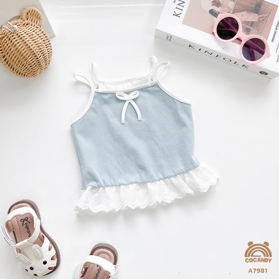 Áo 2 dây XANH đính nơ ngực_thumbnail_2