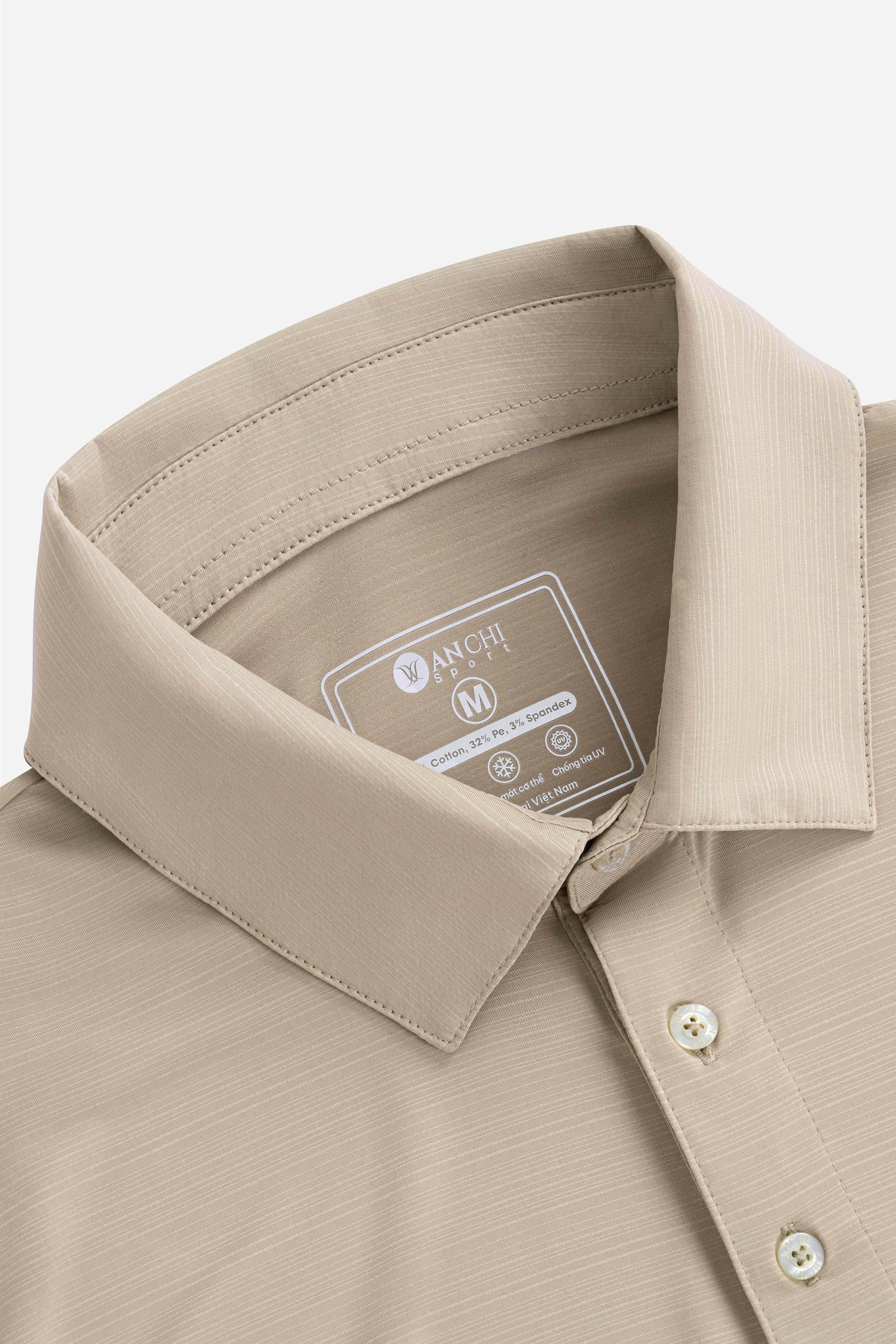 Áo Polo Melange Thể Thao Nam Trung Niên ANCHI Chất Liệu Cotton Phom Suông Vạt Ngang_thumbnail_22