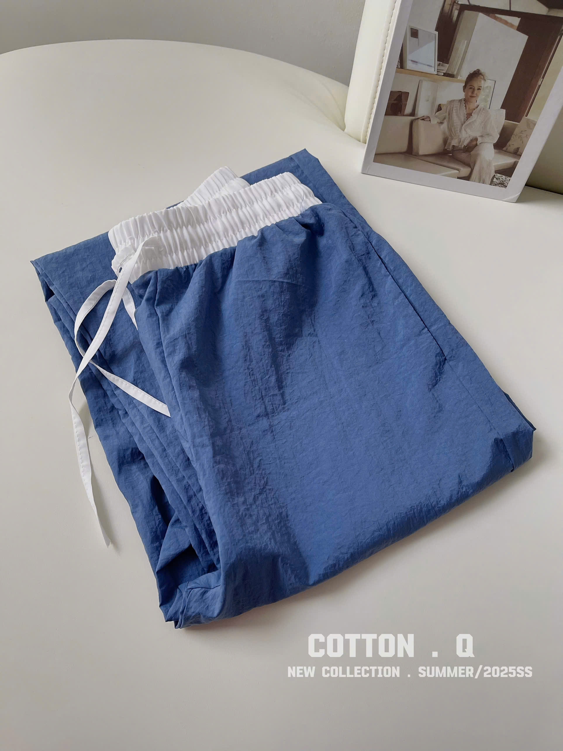 Quần suông phối cạp thun 2M ( XANH NHẠT )_thumbnail_10